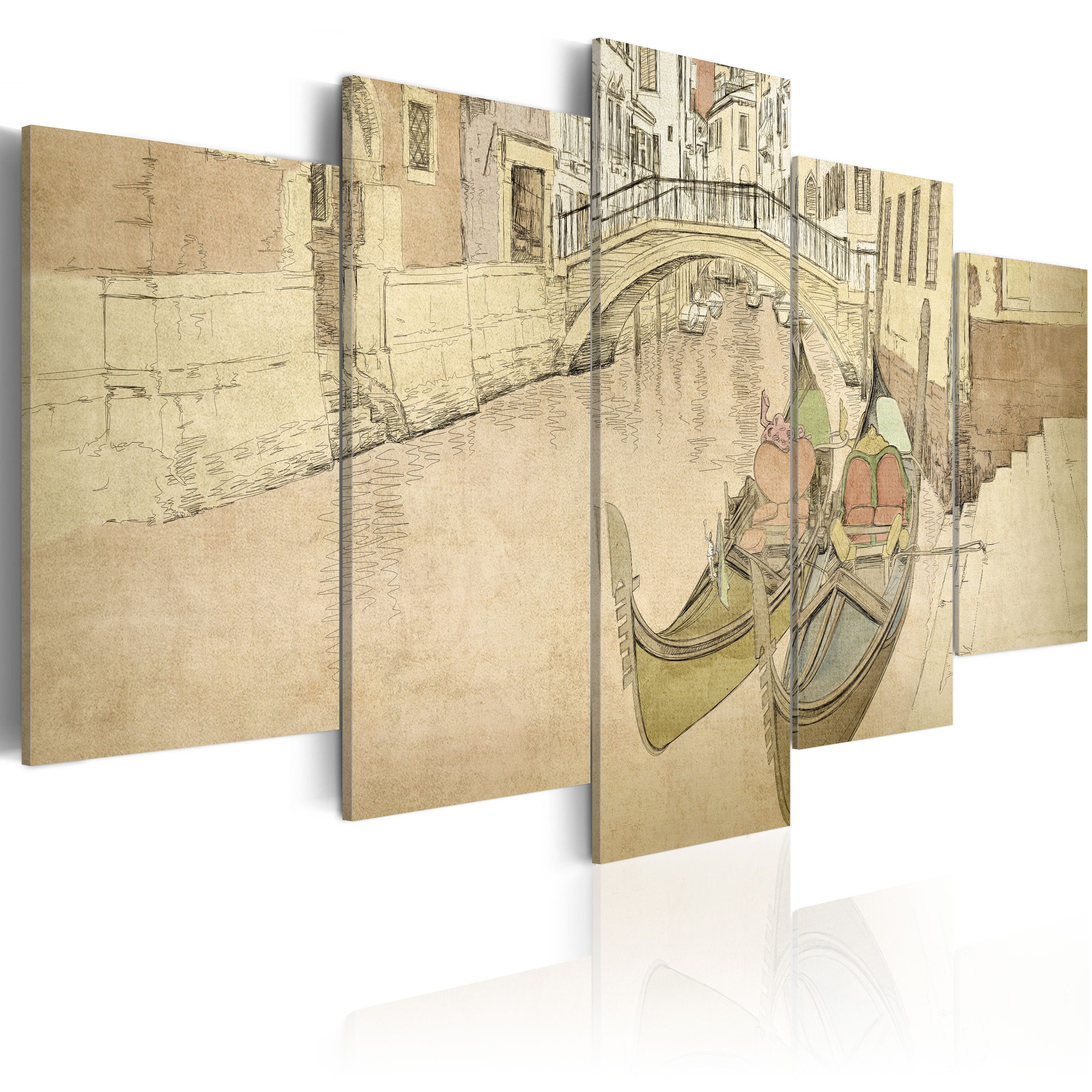 Artgeist Wandbild Venedig und Gondeln