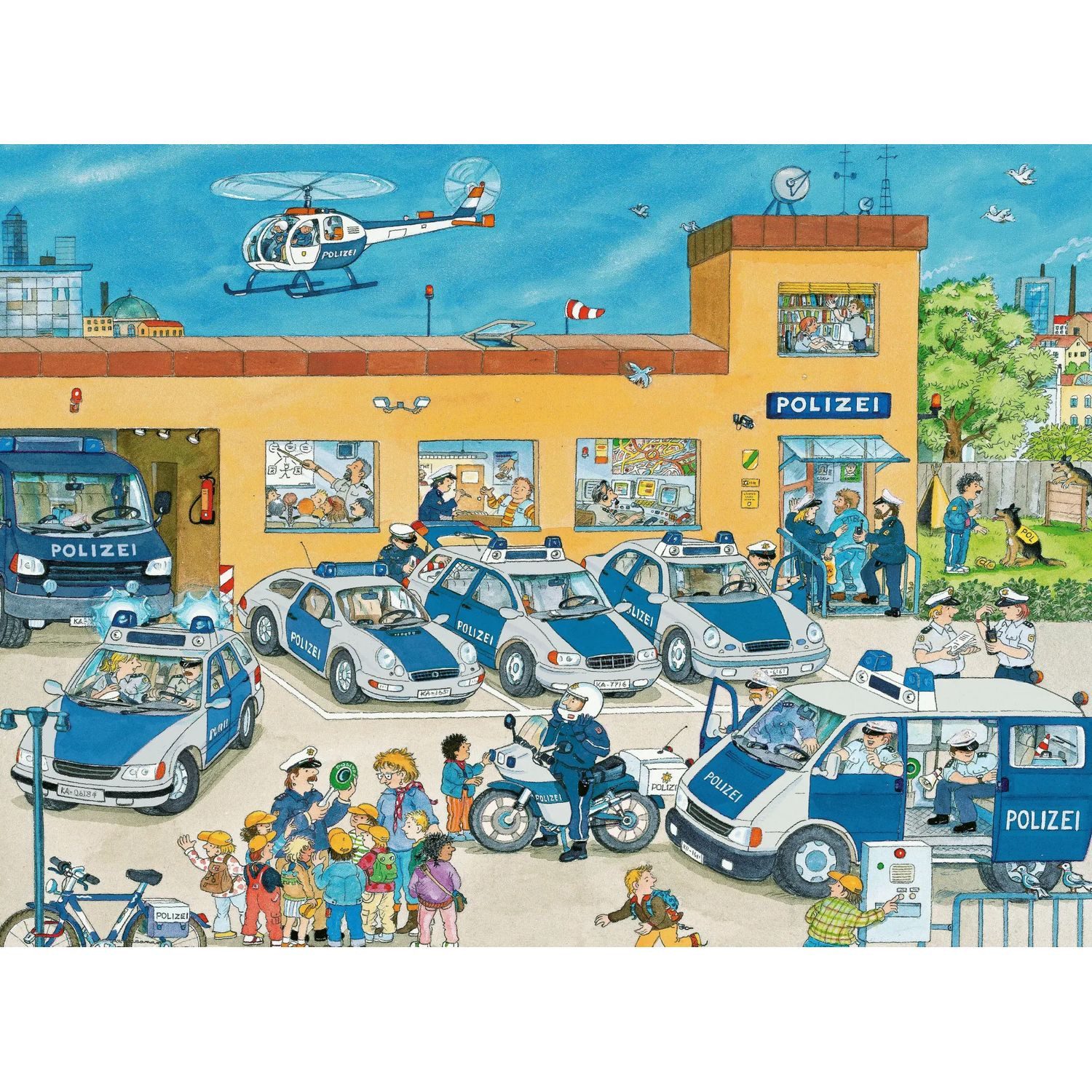 Ravensburger Puzzle Polizeirevier. Puzzle 100 Teile XXL, 100 Puzzleteile