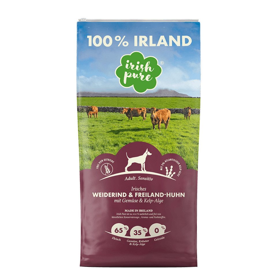Irish Pure Irish Pure Weiderind - getreidefreies, proteinreiches Trockenfutter, Trockenfutter für: Hunde