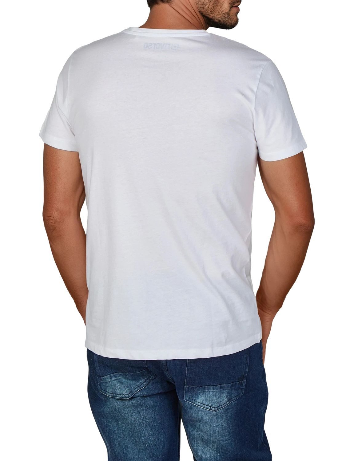 riverso T-Shirt Herren Fotoprintshirt RIVLukas Regular Fit (1-tlg) Kurzarm Tee Shirt mit Rundhalsausschnitt aus 100% Baumwolle