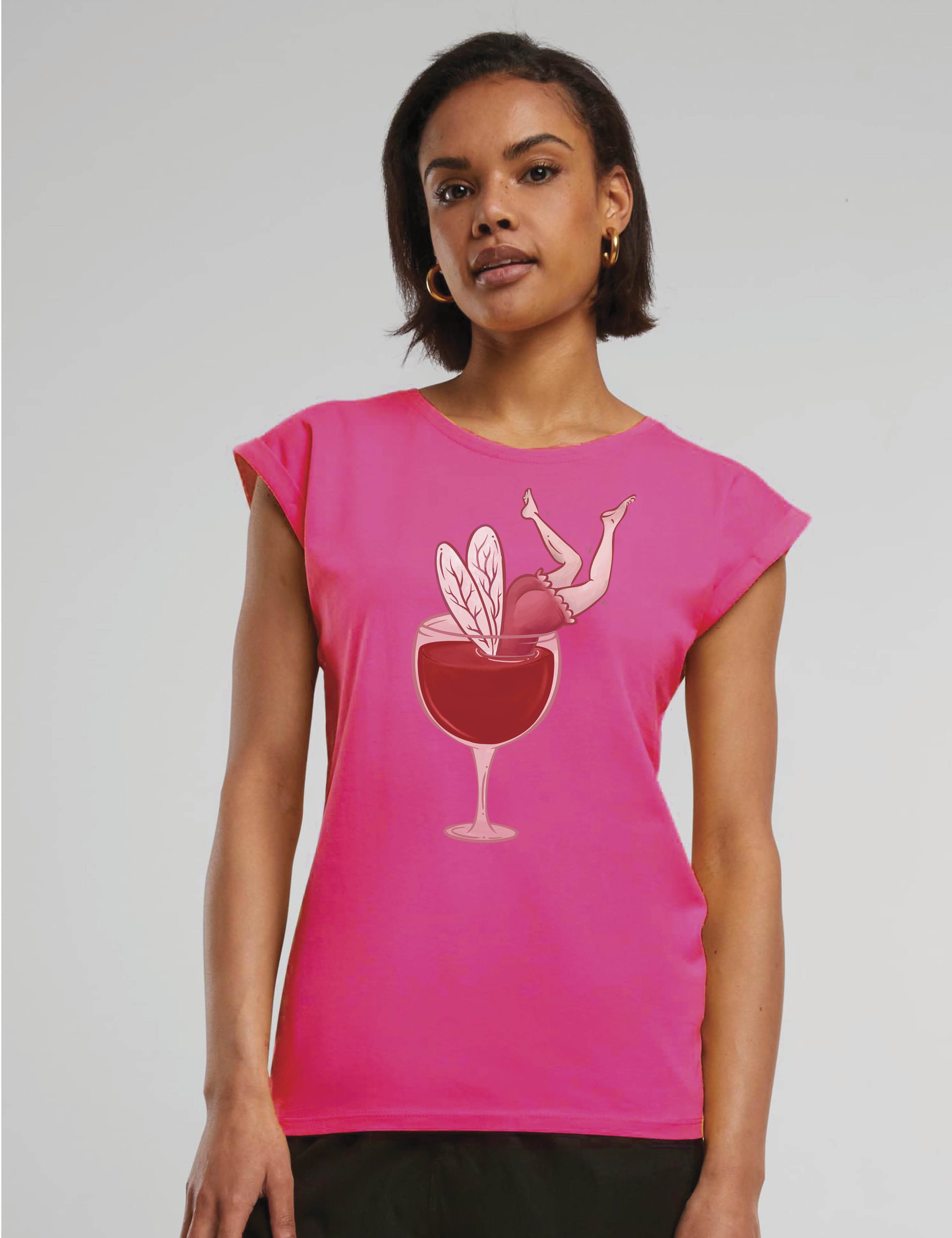 Youth Designz Print-Shirt "Fee Weinglas" Damen günstig online kaufen