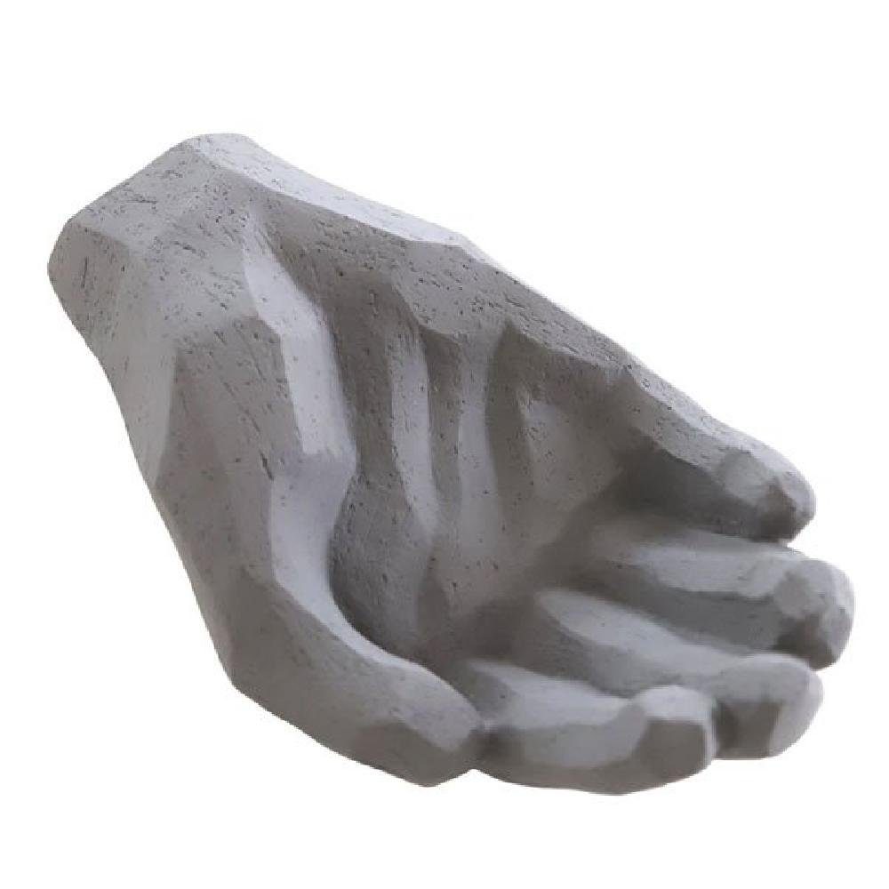 Cooee Design Skulptur Dekofigur Sculpture Hand Bless Graphie Grau