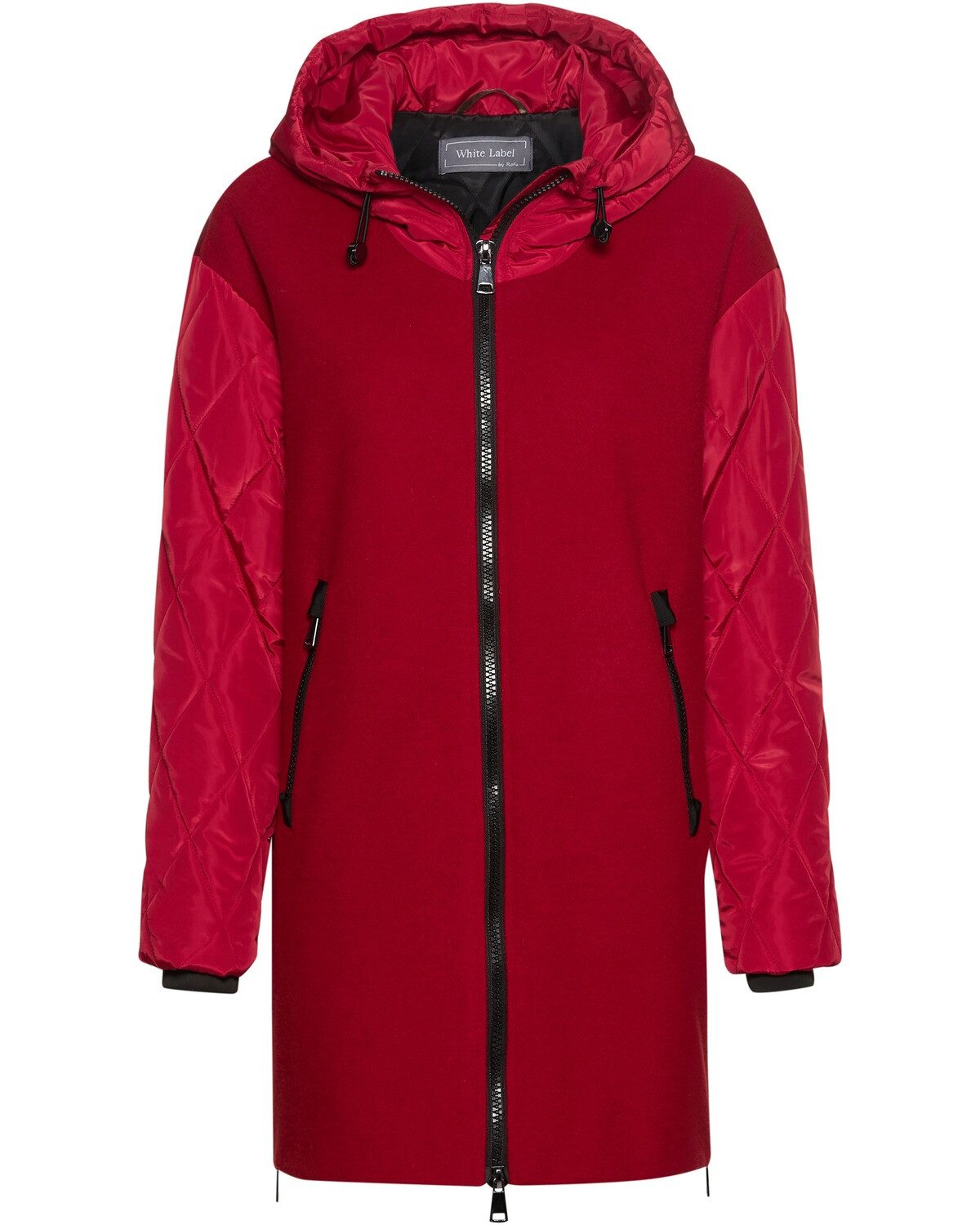 White Label Steppjacke Materialmix-Winterjacke