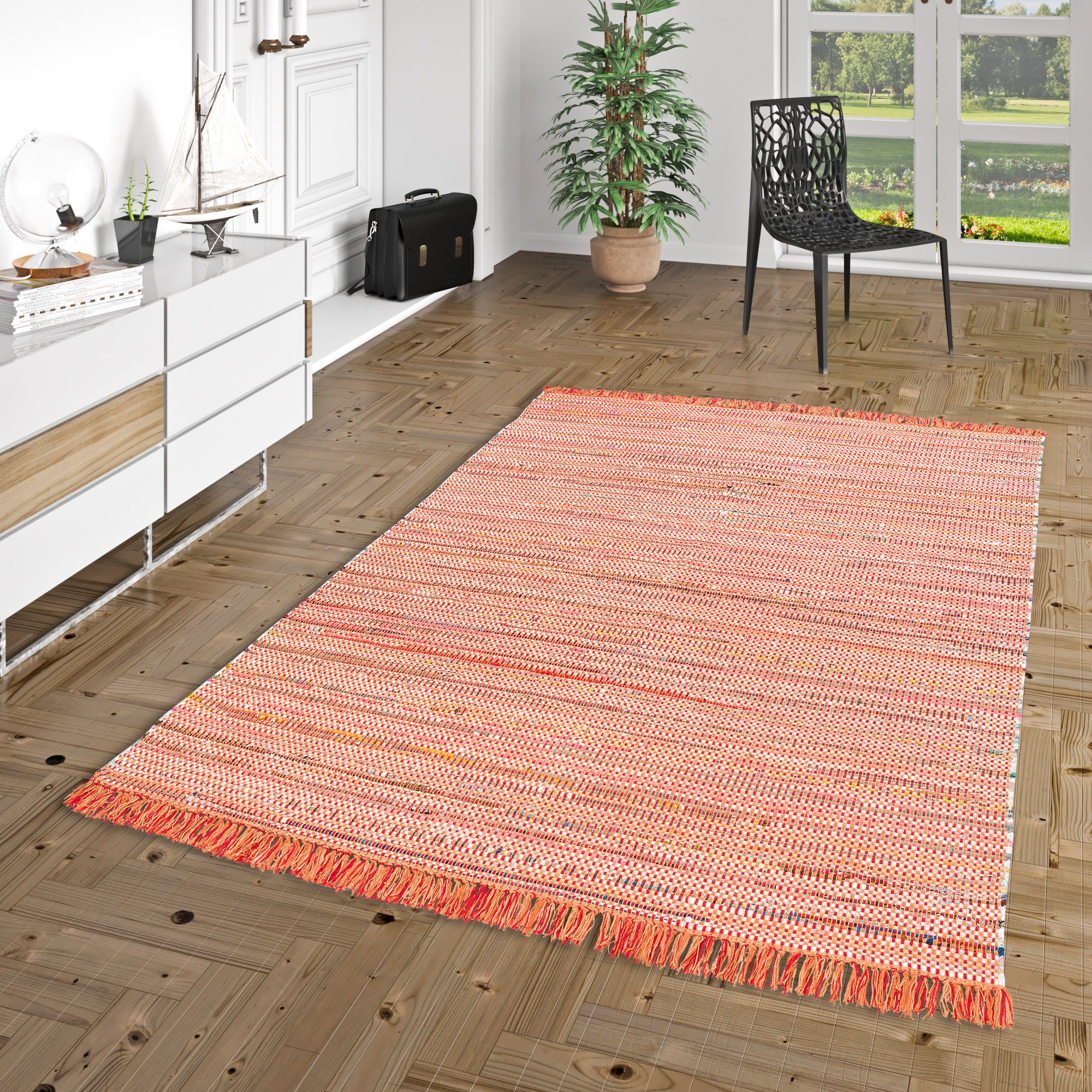 Pergamon Wollteppich Baumwolle Natur Teppich Cayenne, günstig online kaufen