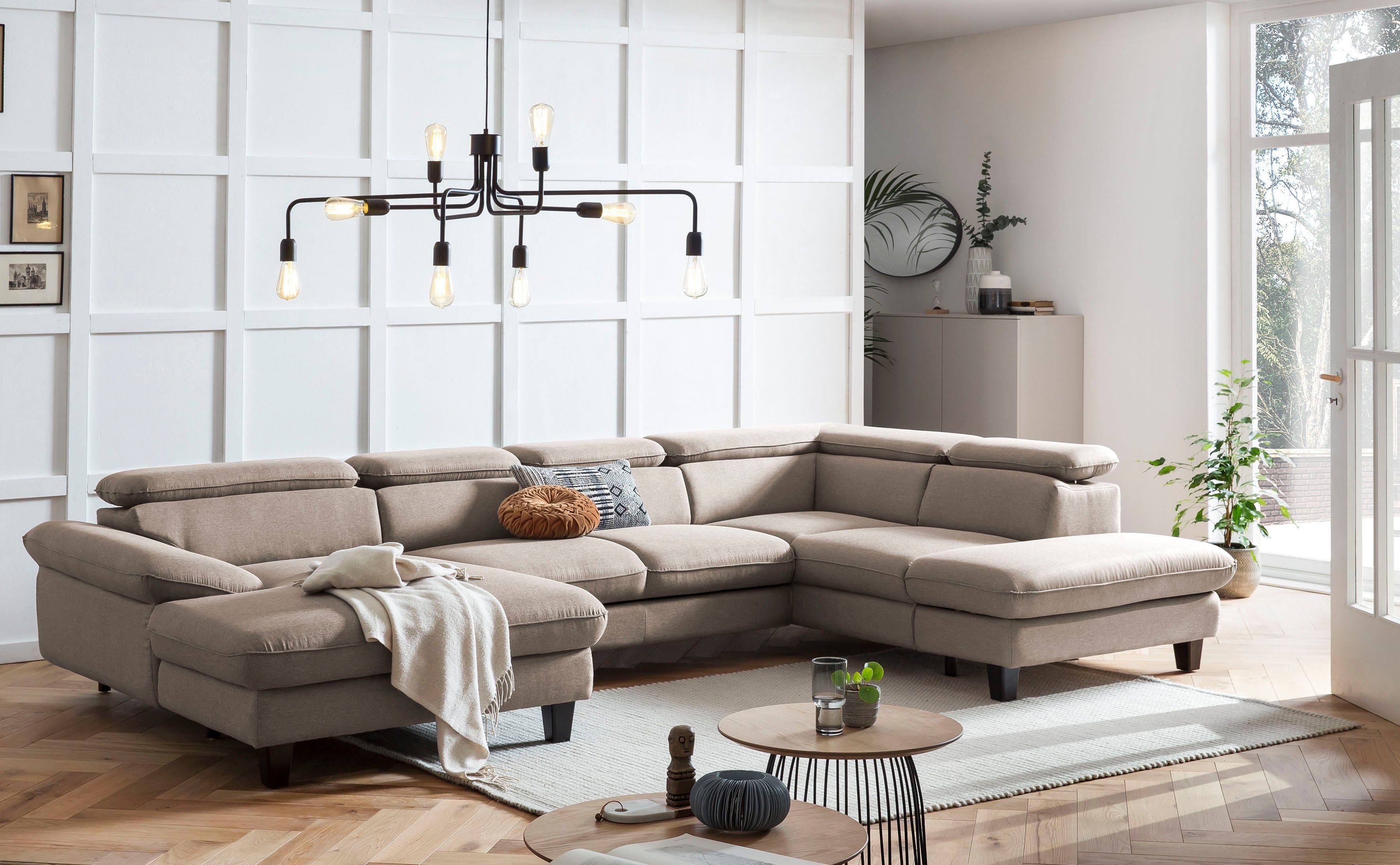 Home affaire Wohnlandschaft Pilot U-Form, mit günstig online kaufen