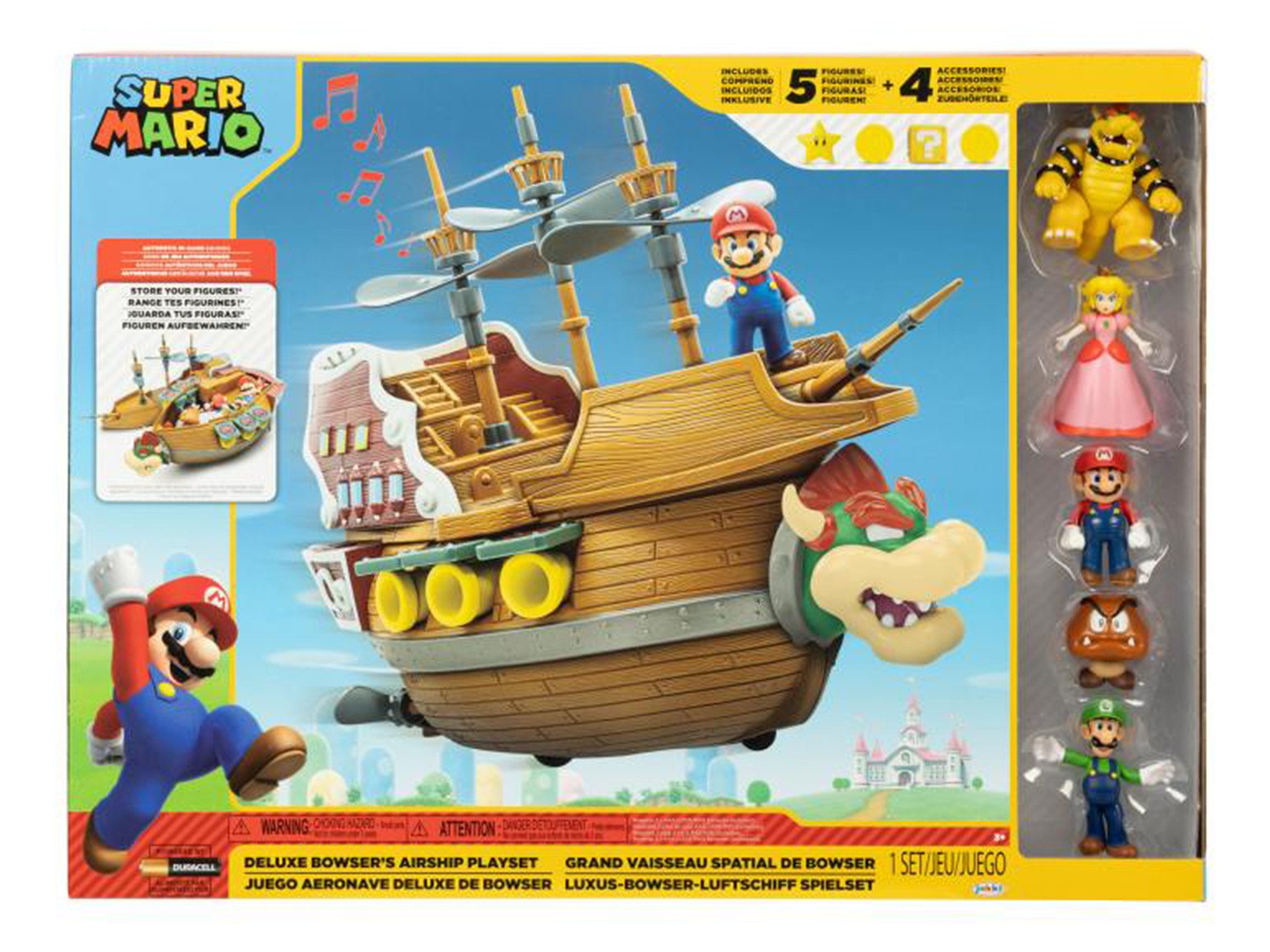 Nintendo Spielzeug-Schiff Nintendo Super Mario Deluxe Spielset - Bowser´Sch günstig online kaufen