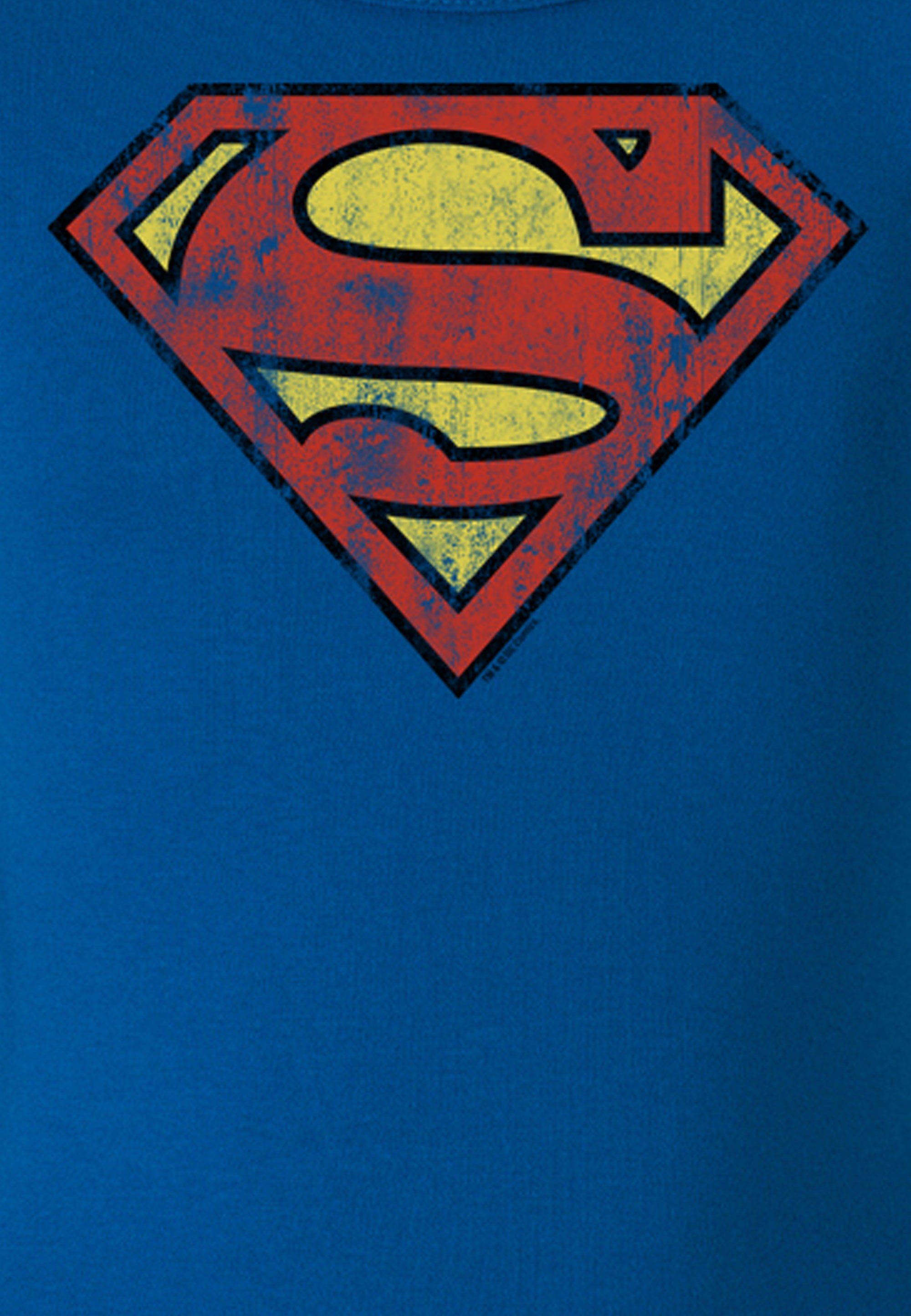 LOGOSHIRT T-Shirt Frontprint mit tollem Superman