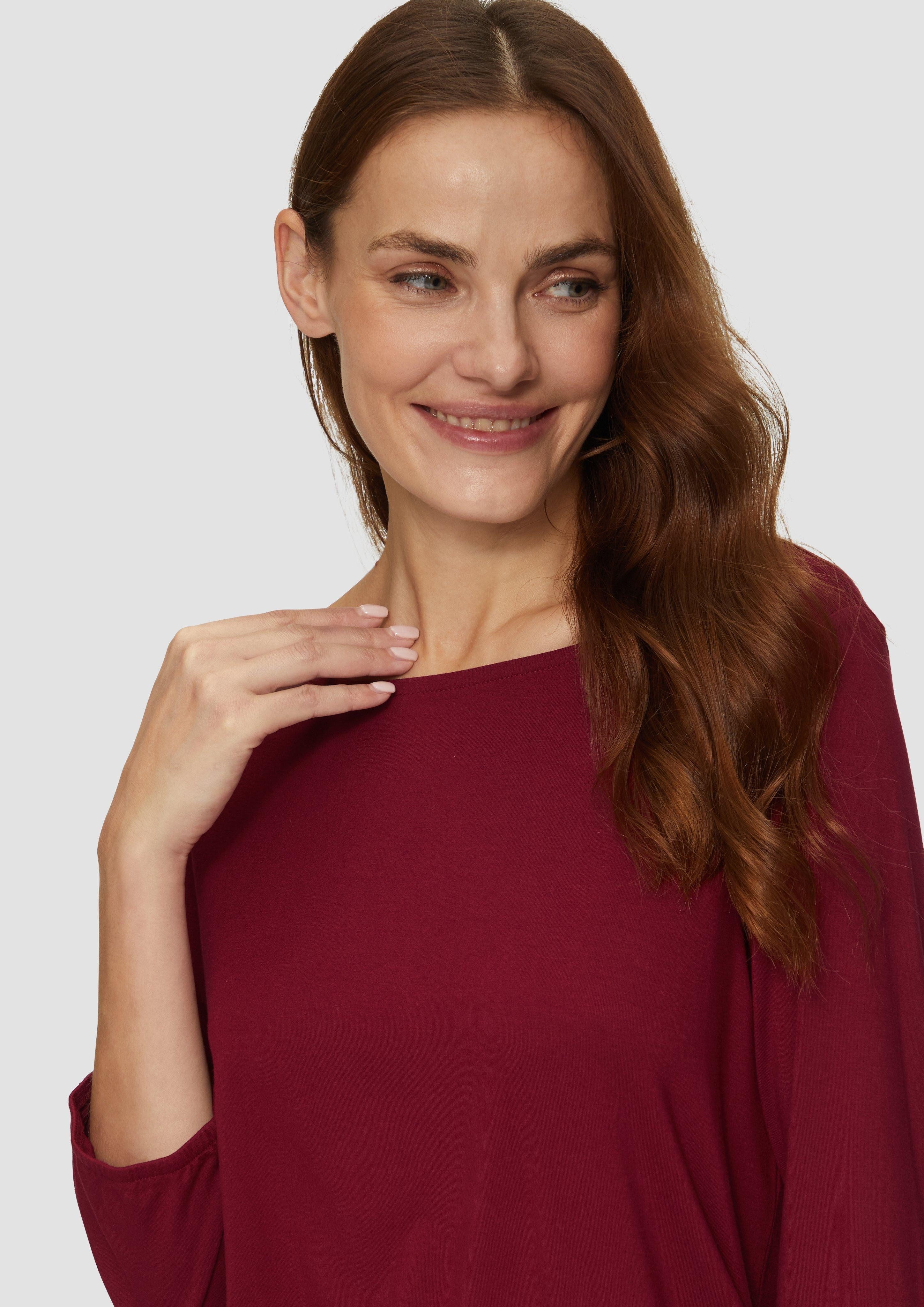 s.Oliver 3/4-Arm-Shirt Shirt mit All-over-Print aus günstig online kaufen