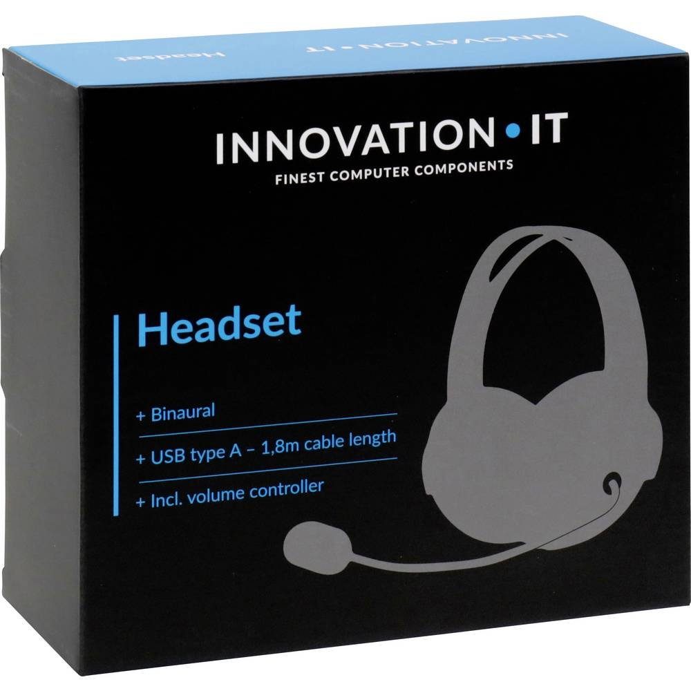 Kopfhörer MMZ Innovation (Lautstärkeregelung) Ear USB Headset IT On