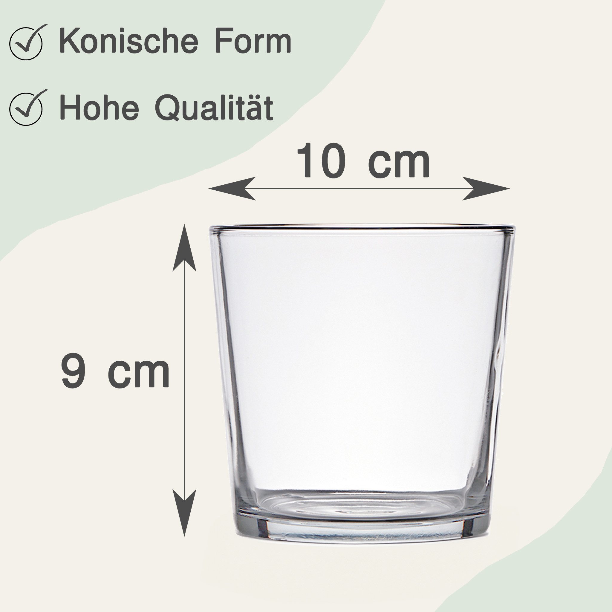 matches21 HOME & HOBBY Dekovase Schlichte Glasvase Vase Dekoglas Glas konis günstig online kaufen