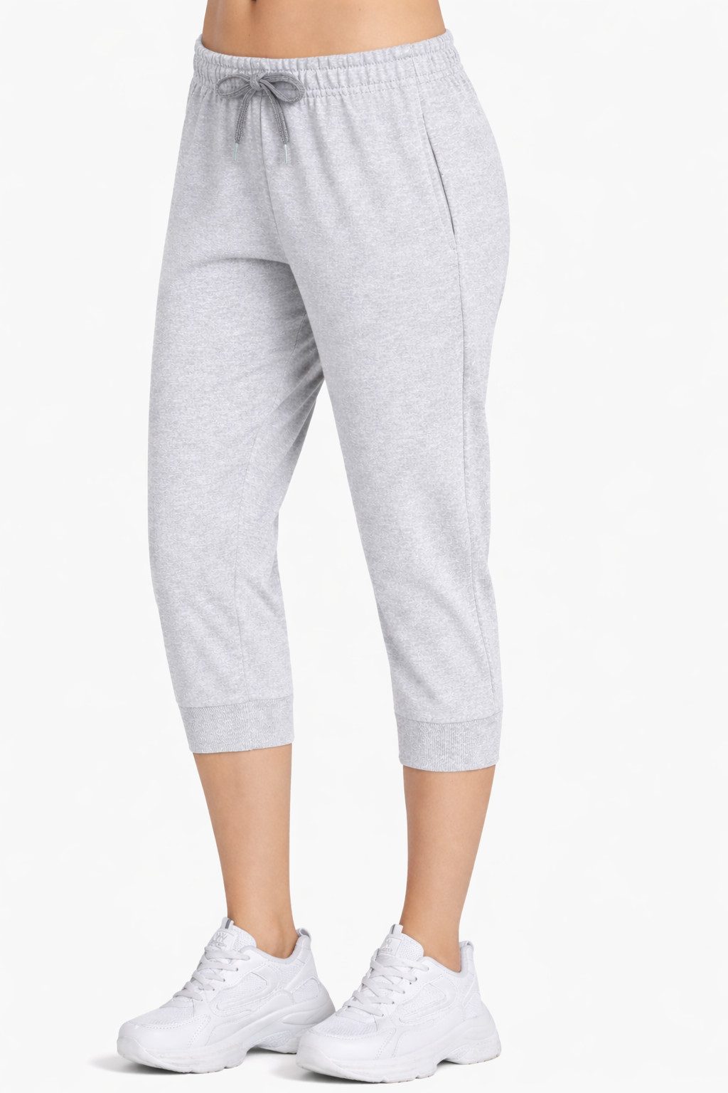 ROSS CAMP 3/4-Hose Damen - Jogginghose mit Kordelzug, Sporthose, Caprihose günstig online kaufen