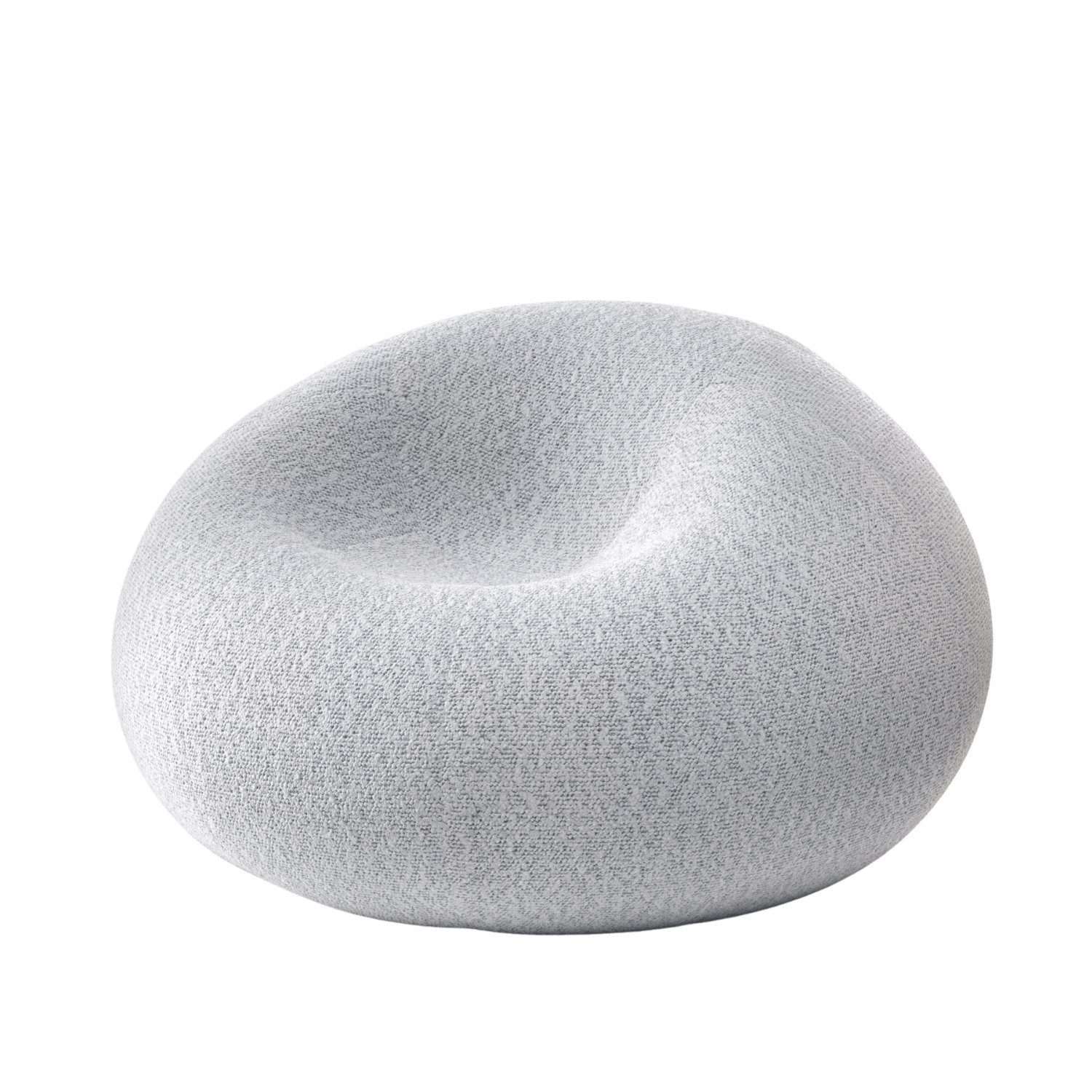 VYNCA Sitzsack Maty Baloo Beanbag (Sitzsack), Indoor Sitzsack, Made in Europe, Stoffart Bouclé WhiteSmoke