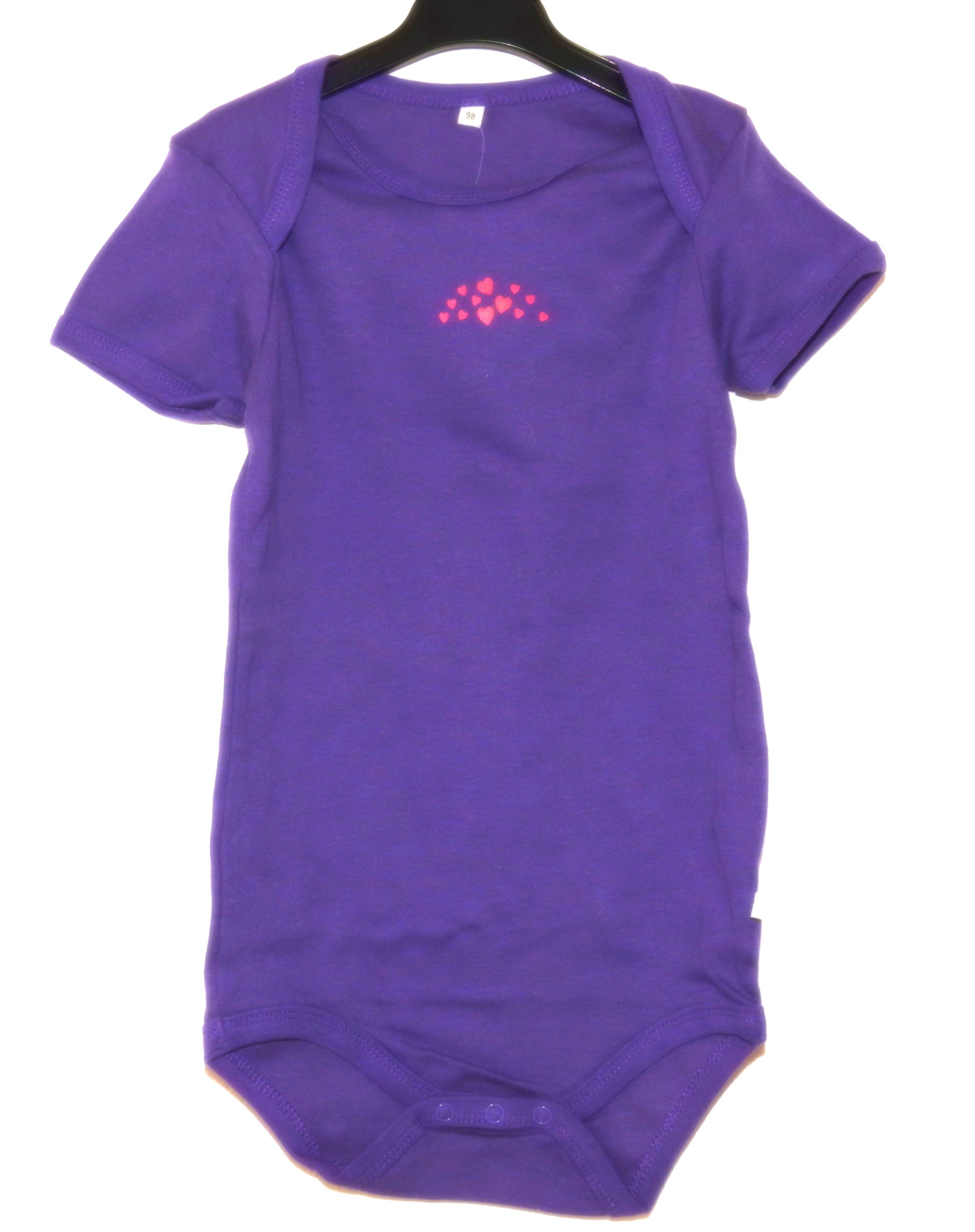 pippi Kurzarmbody Herzchen