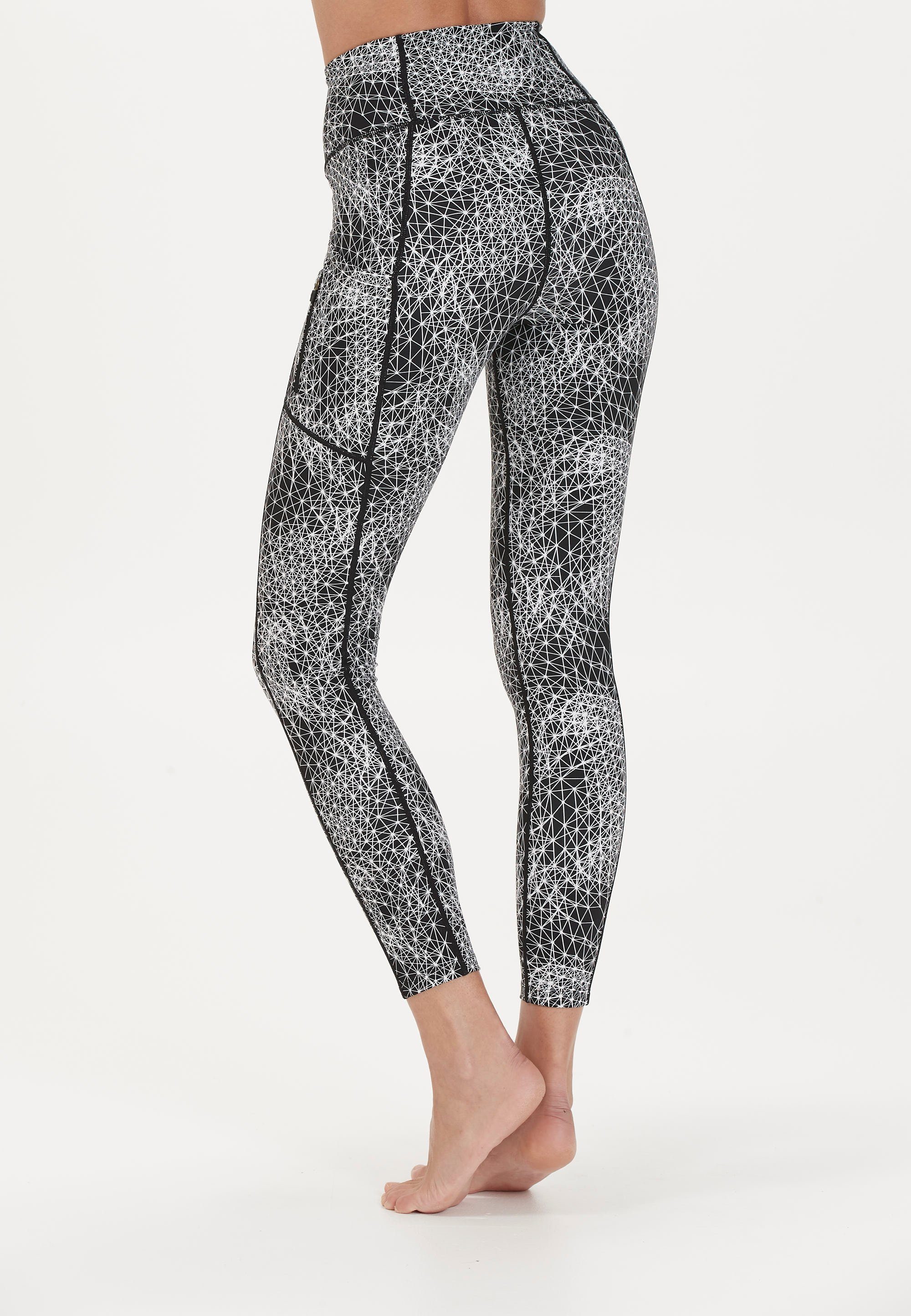 ENDURANCE Trainingstights Peira W Print mit Schlüsseltasche und Tights seitlicher Handy