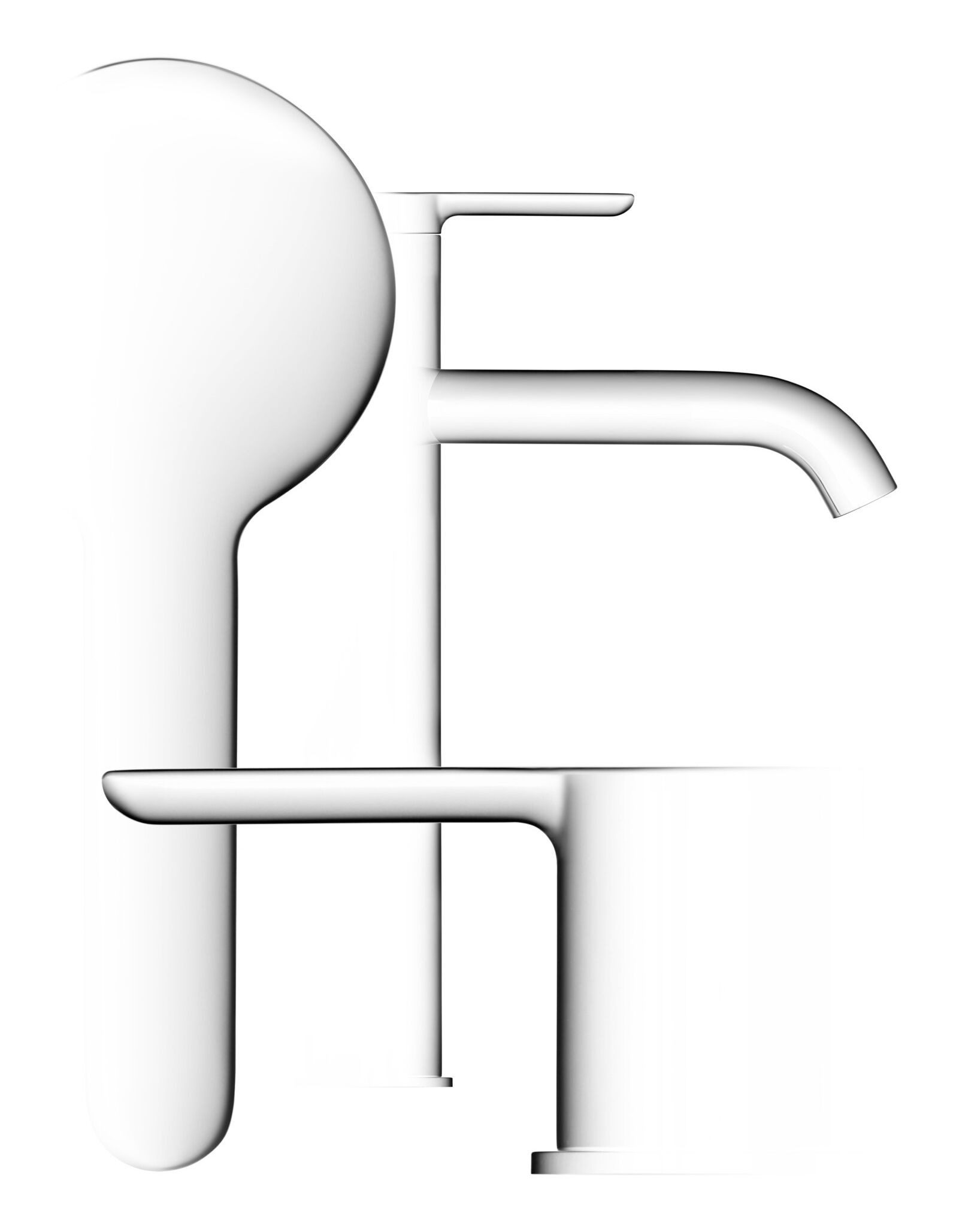 Duravit Waschtischarmatur C.1 Serie Ausladung 113 mm ohne Zugstangen-Ablaufgarnitur