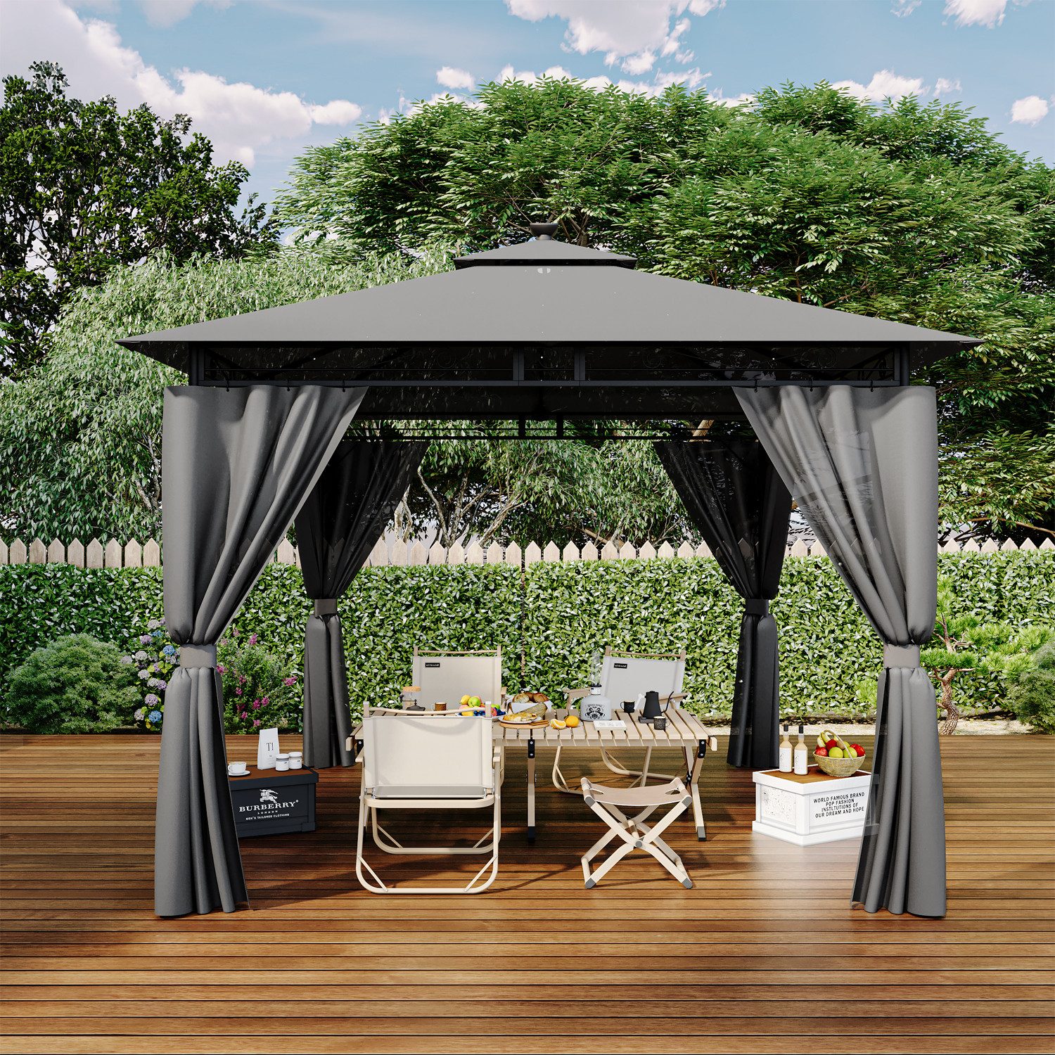HOMALL Pavillon Garten Gazebo Partyzelt 3 günstig online kaufen