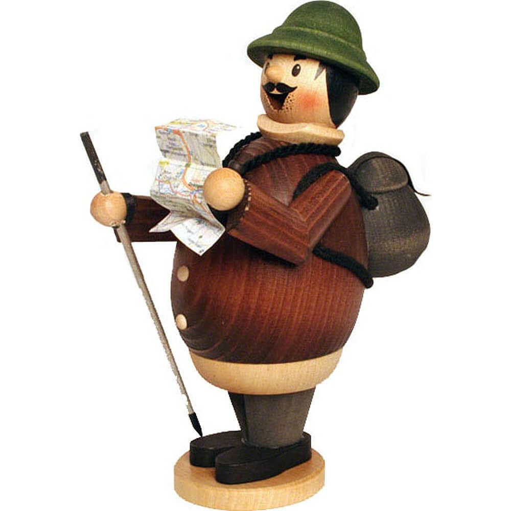 Kuhnert Räuchermännchen Wanderer Max (16cm) Räuchermann von Drechslerei Kuhnert