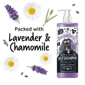 Bugalugs Tiershampoo Bugalugs Hundeshampoo 4in1 Lavendel & Kamille 500ml, 500 ml, (1-St), pH neutral, Hundeshampoo, mit Vitaminen, 4in1 Formel