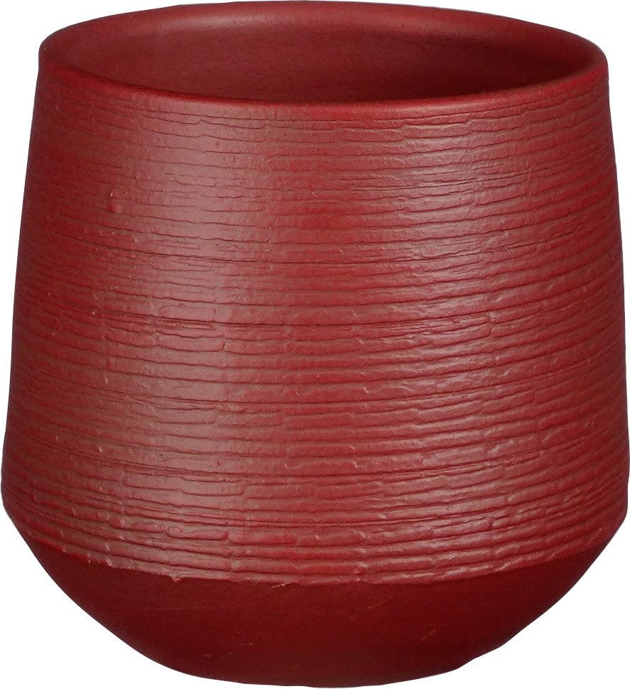Mica Decorations Blumentopf Mica Blumentopf Evora dunkelrot Terracotta Ø 16 x