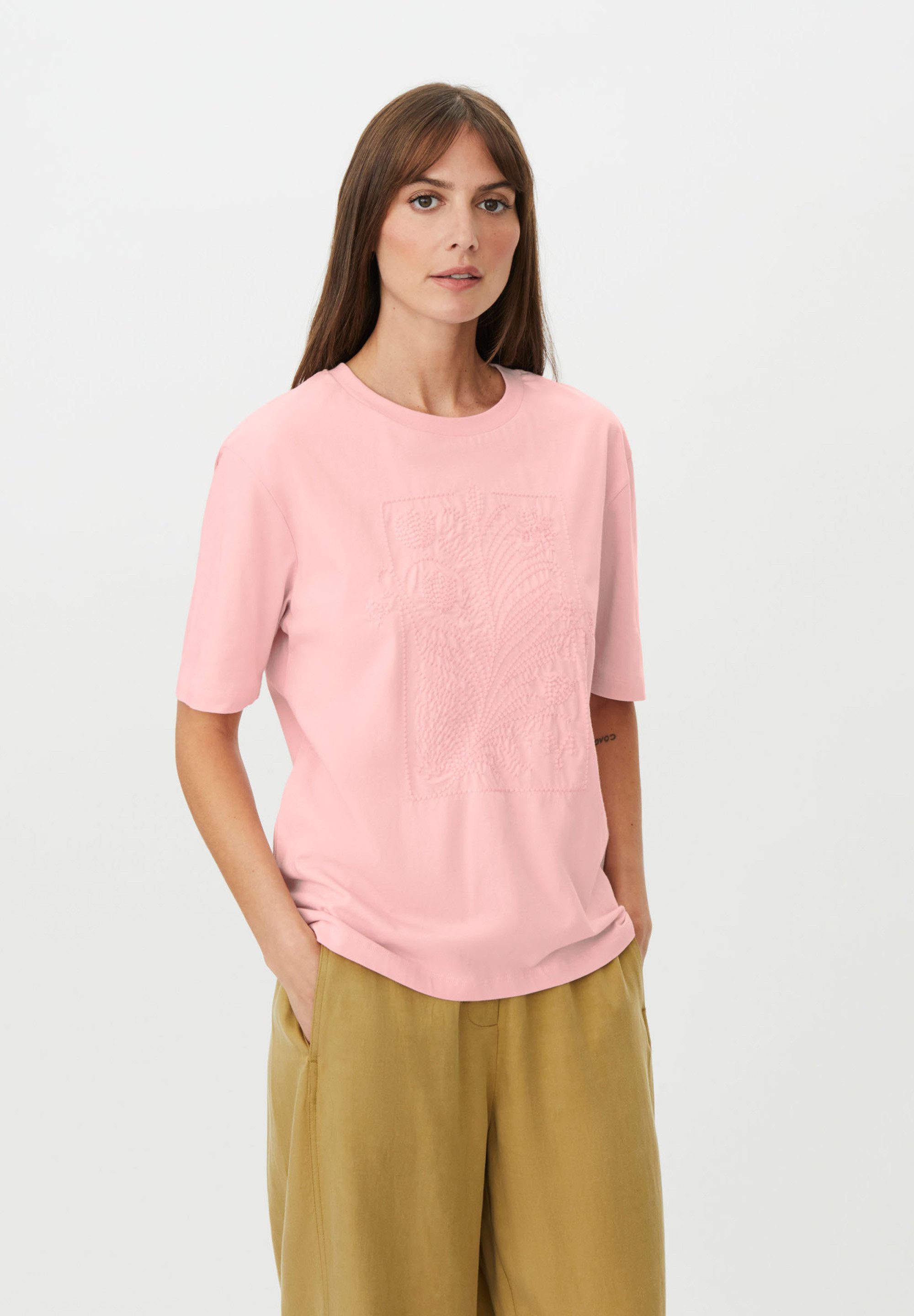 Masai Kurzarmshirt MaBlythora Rundhalsausschnitt, kurzen Ärmeln