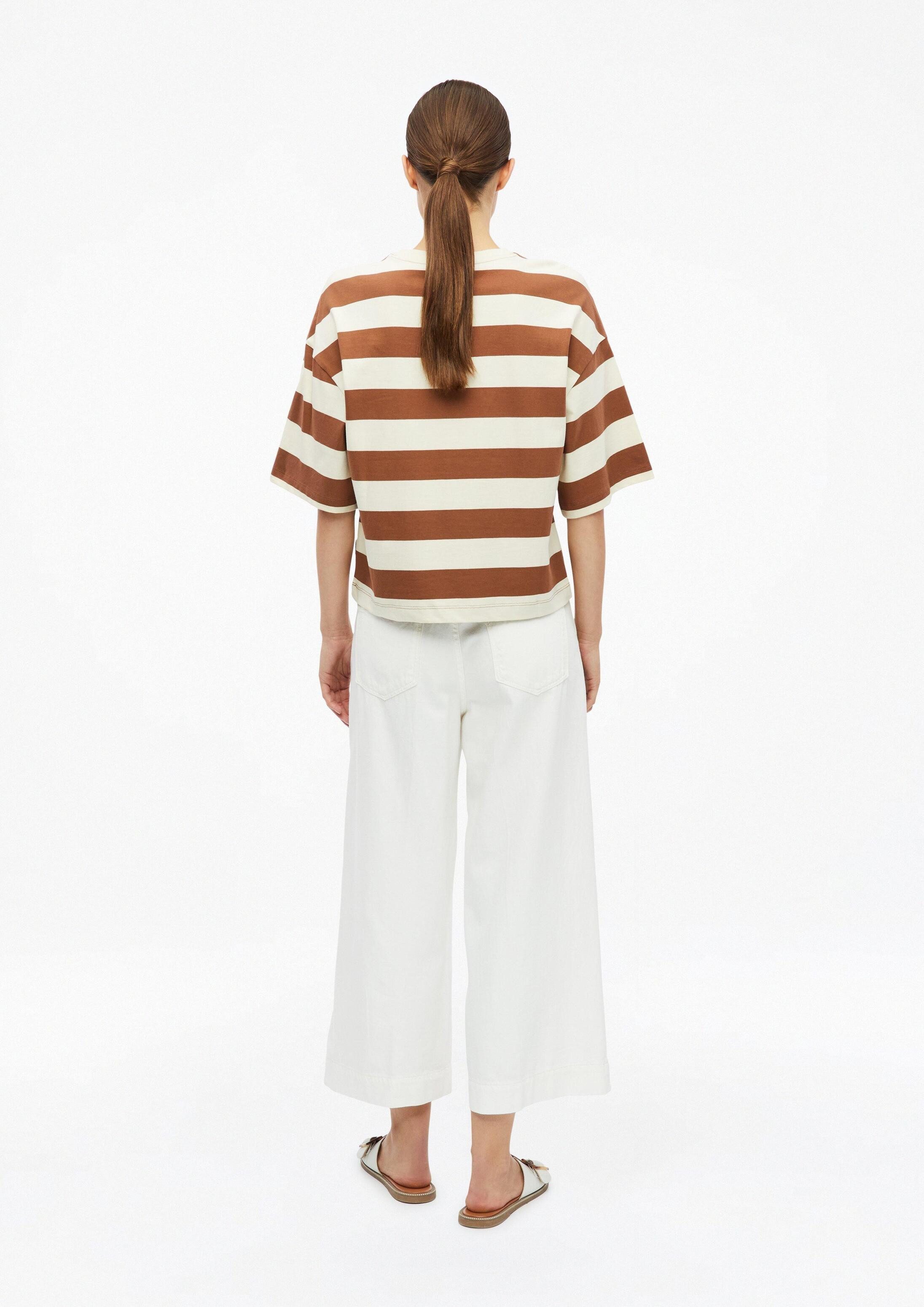 s.Oliver Kurzarmshirt T-Shirt Gestreiftes T-Shirt im Boxy Shape