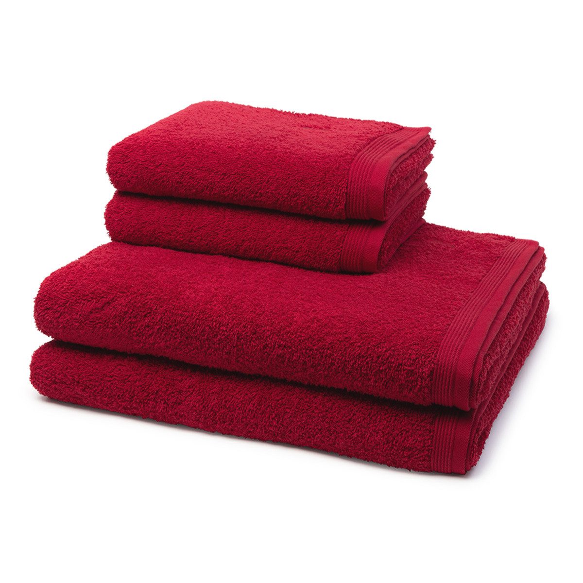 Möve Handtuch Set Superwuschel, Walkfrottee (Spar-Set, 4-St), 2 X Handtuch 2 X Duschtuch im Set - Baumwolle - Saugstark