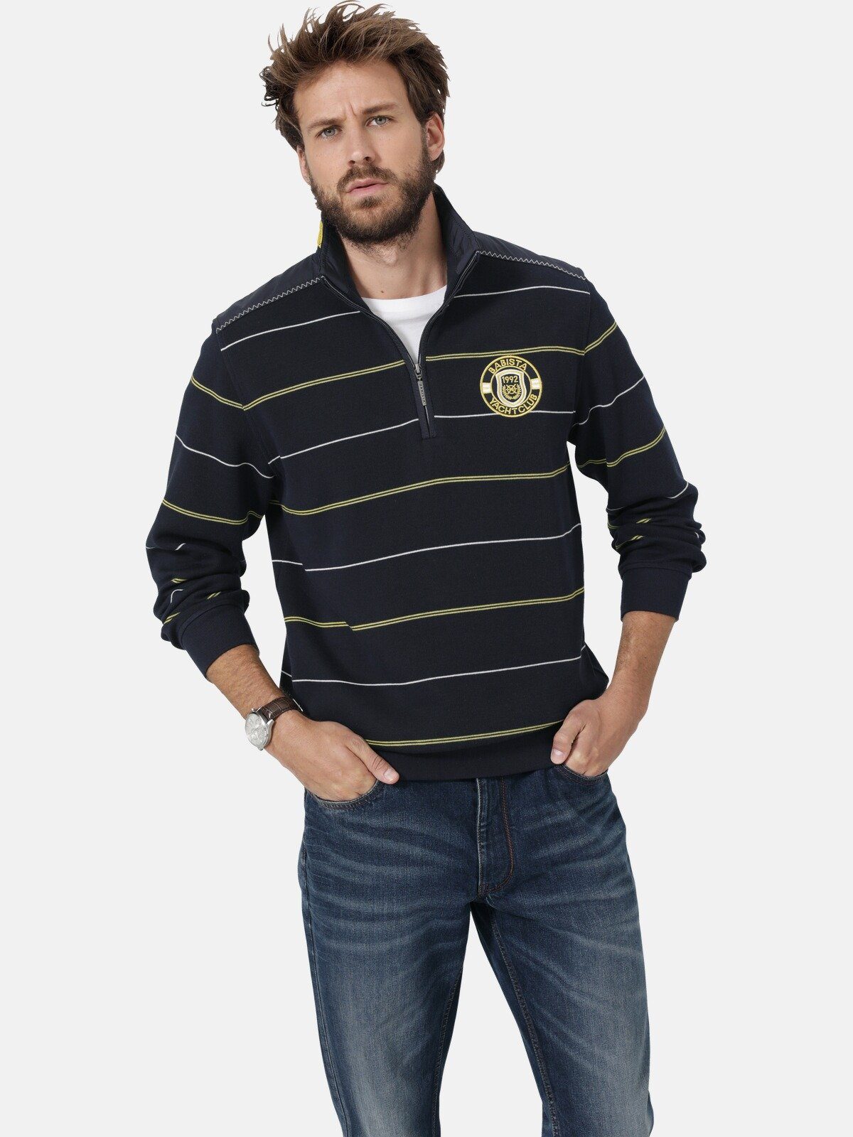 Babista Sweatshirt LUCCAVERTO mit Troyerkragen günstig online kaufen