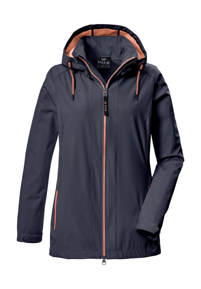 G.I.G.A. DX by killtec Softshelljacke GS 96 WMN SFTSHLL JCKT Wasserabweisende Softshelljacke mit abnehmbarer Kapuze