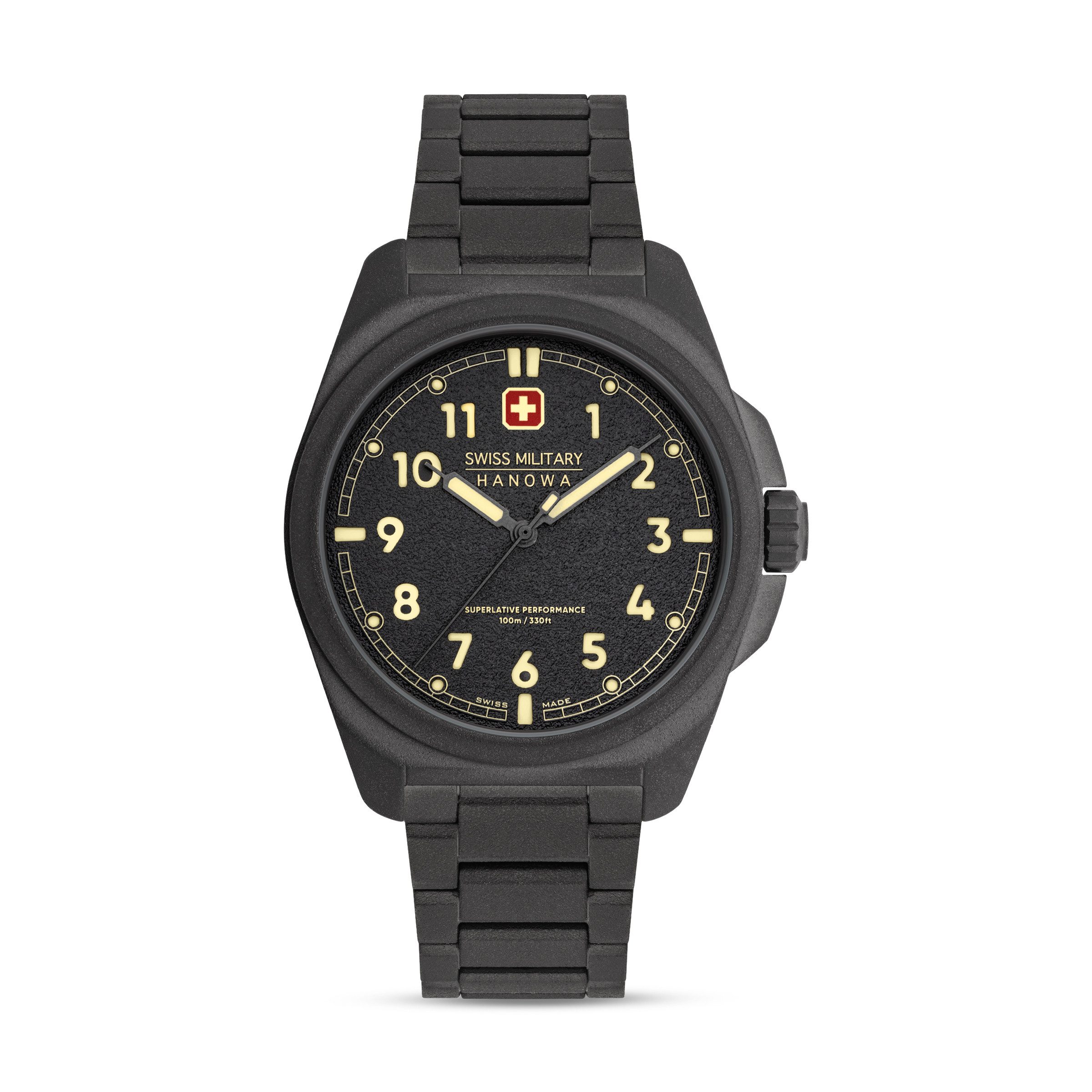 Swiss Military Hanowa Quarzuhr Quarzuhr Fieldmaster Herrenuhr 42 Quarz Herren