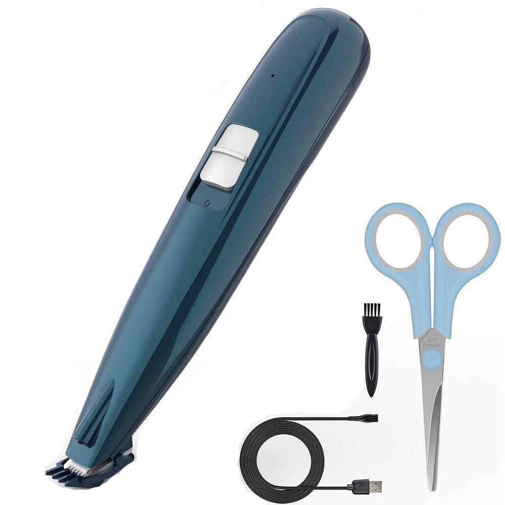 GelldG Haarschneider Elektrischer Haustier Haarschneider Wiederaufladbarer USB