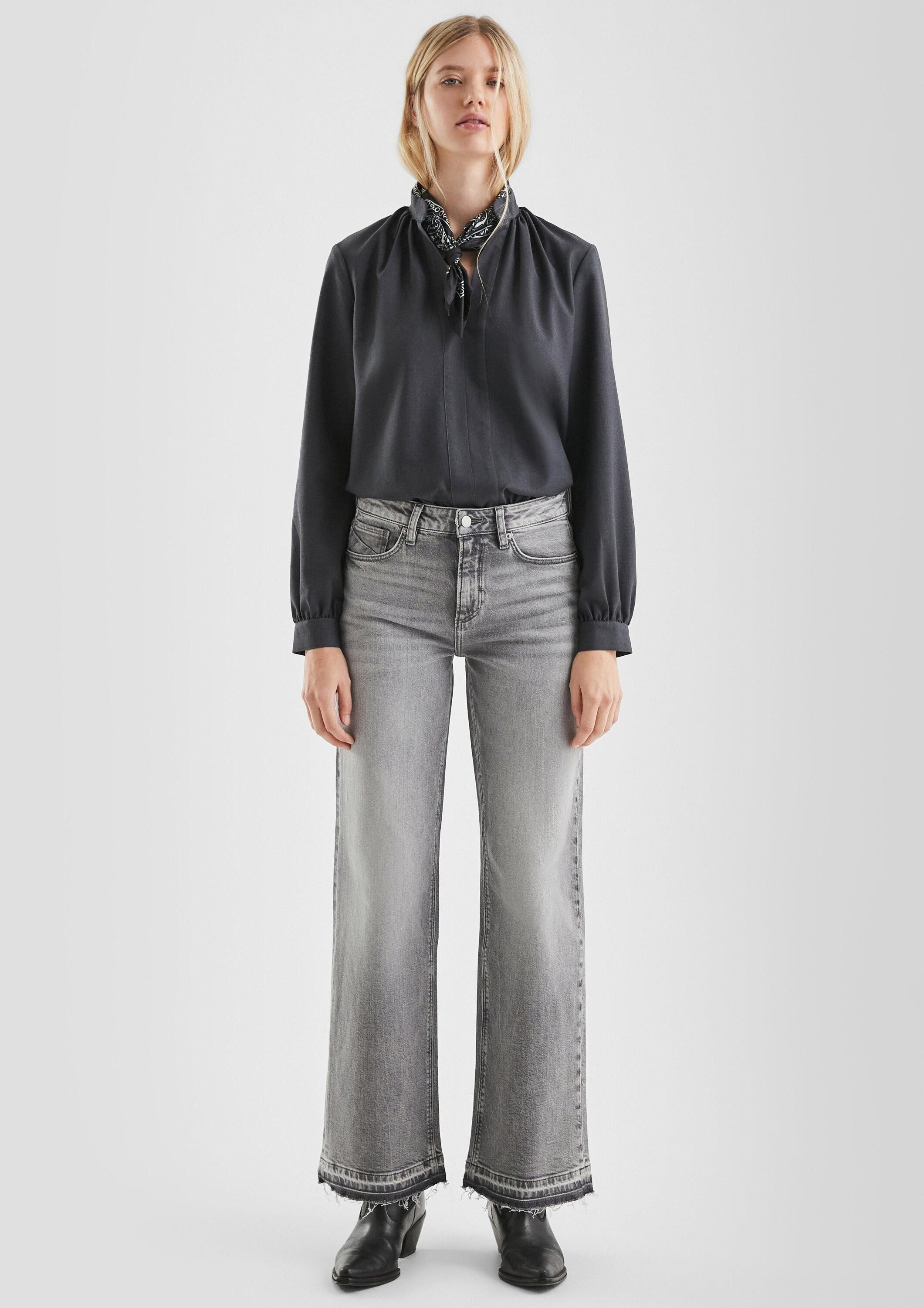 QS Weite Jeans Jeans-Hose CATIE Jeans Catie / Slim Fit / High Rise / Wide L günstig online kaufen