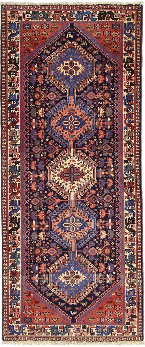 Orientteppich Shiraz Aliabad 80x191 Handgeknüpfter Orientteppich / Perserteppich, Nain Trading, rechteckig, Höhe: 12 mm