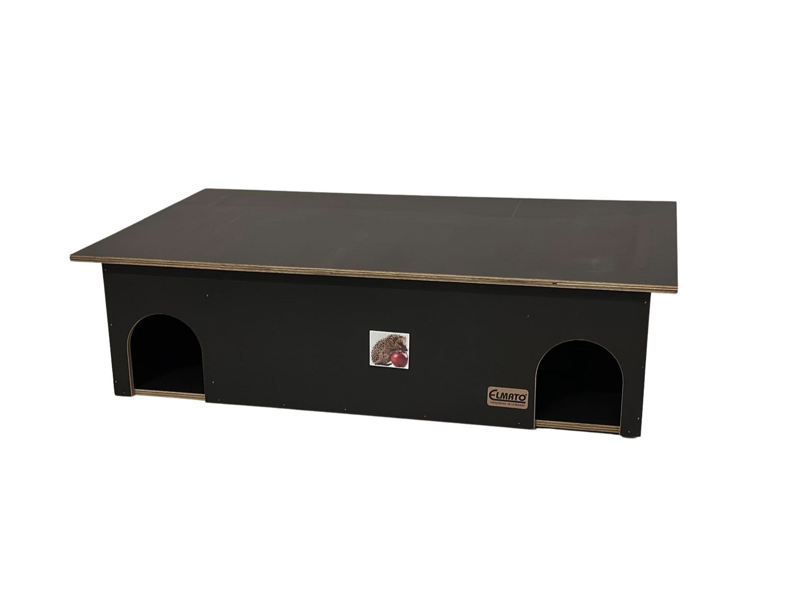 ELMATO Igelhaus Elmato 10220 Igelhaus "Family", wetterfest, schwarz, 70x40x21cm
