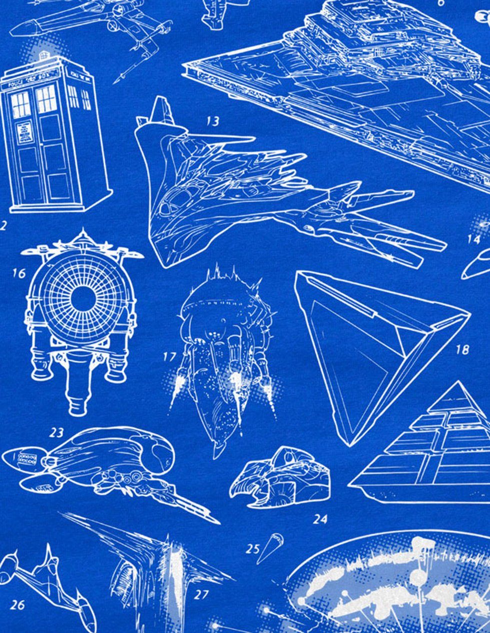 T-Shirt style3 Print-Shirt Ships T4RD1S sci-fi Viper Kinder Space blau