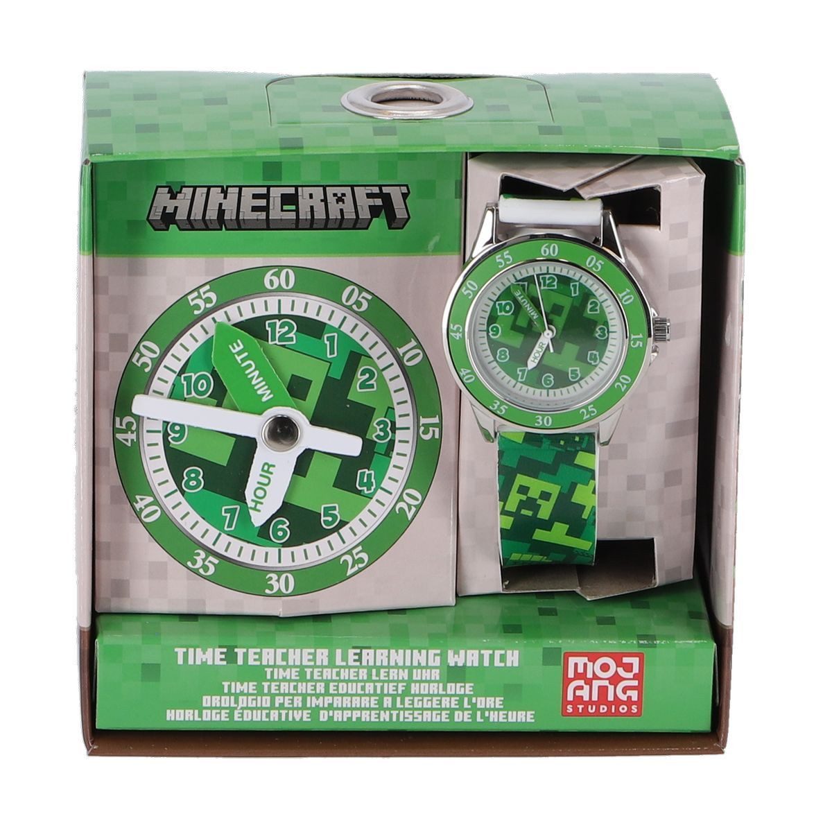 Otto Simon Quarzuhr Kinder-Armbanduhr Minecraft grün