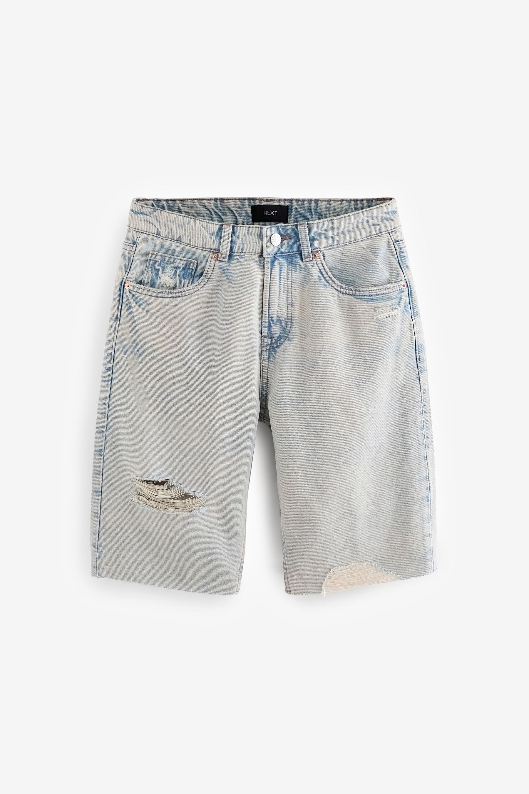 Next Jeansshorts Gerippte Bermuda-Denimshorts (1-tlg) günstig online kaufen