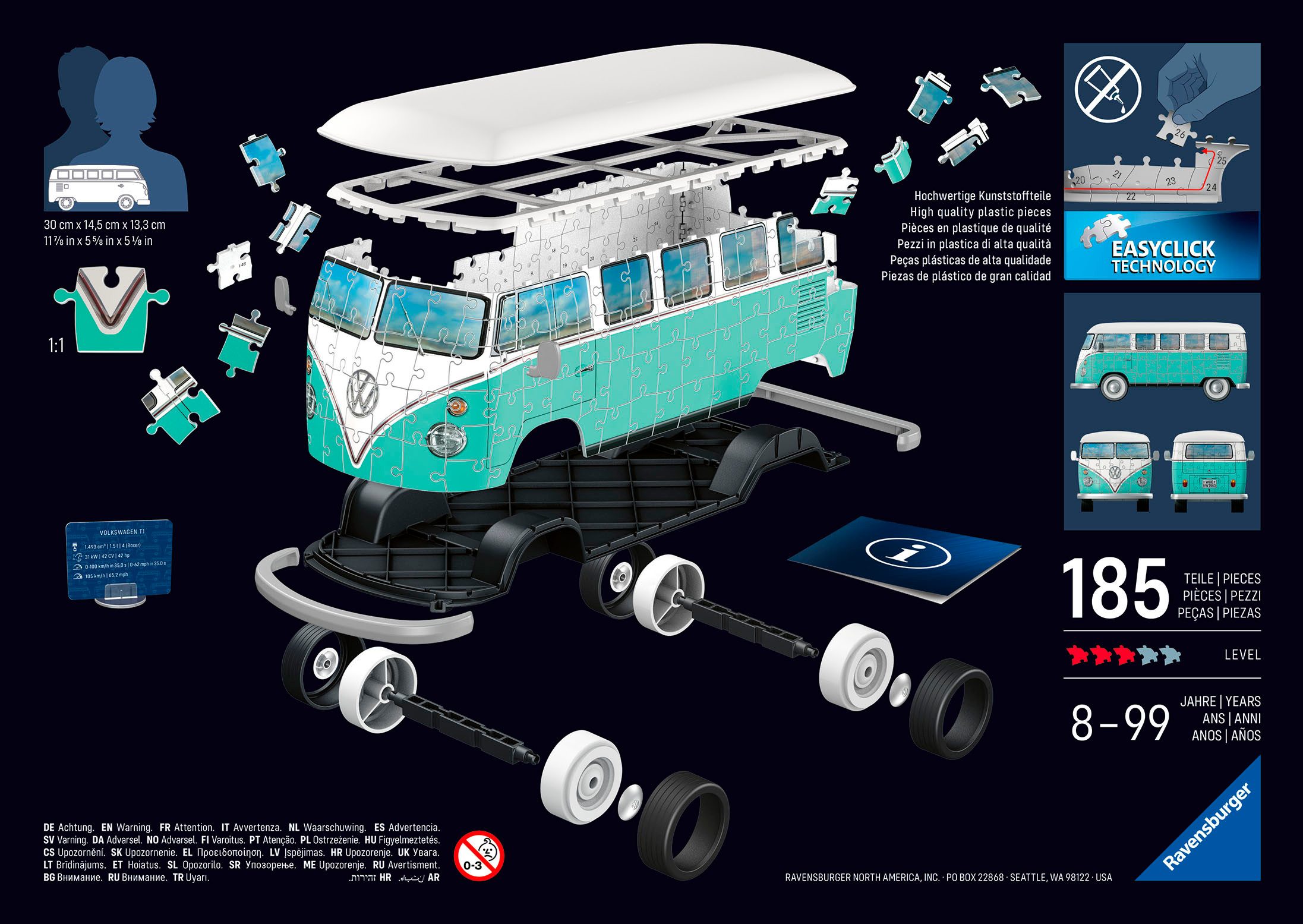Ravensburger 3D-Puzzle 3D Puzzle Iconics: Volkswagen günstig online kaufen