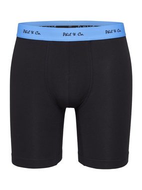 Phil & Co. Langer Boxer Jersey Long Boxer (3-St) Boxer-Brief Retro-Shorts Unterhose