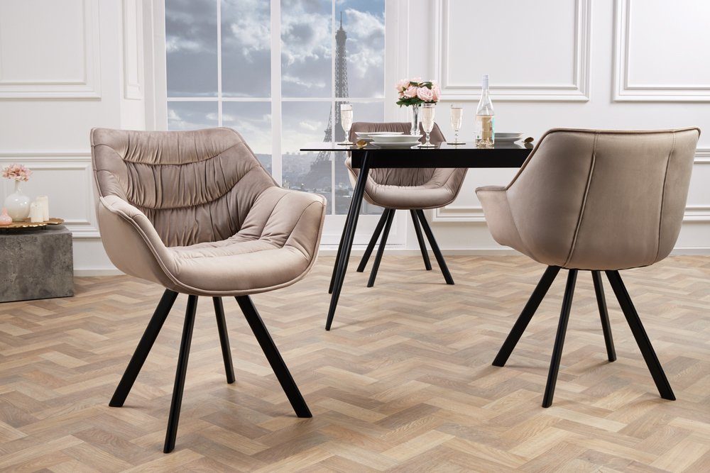 riess-ambiente Polsterstuhl THE DUTCH COMFORT greige günstig online kaufen