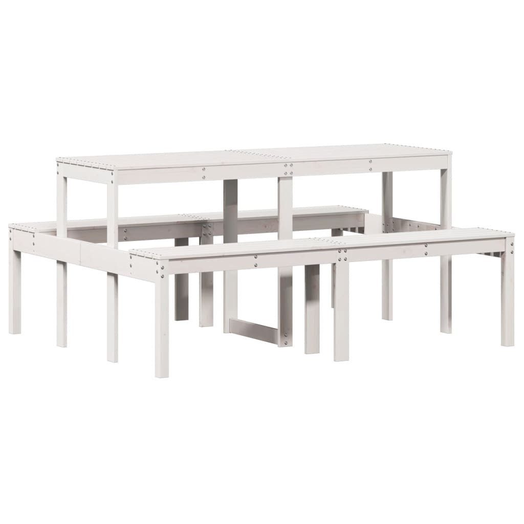 vidaXL Gartentisch Picknicktisch 160x134x75 cm Massivholz günstig online kaufen