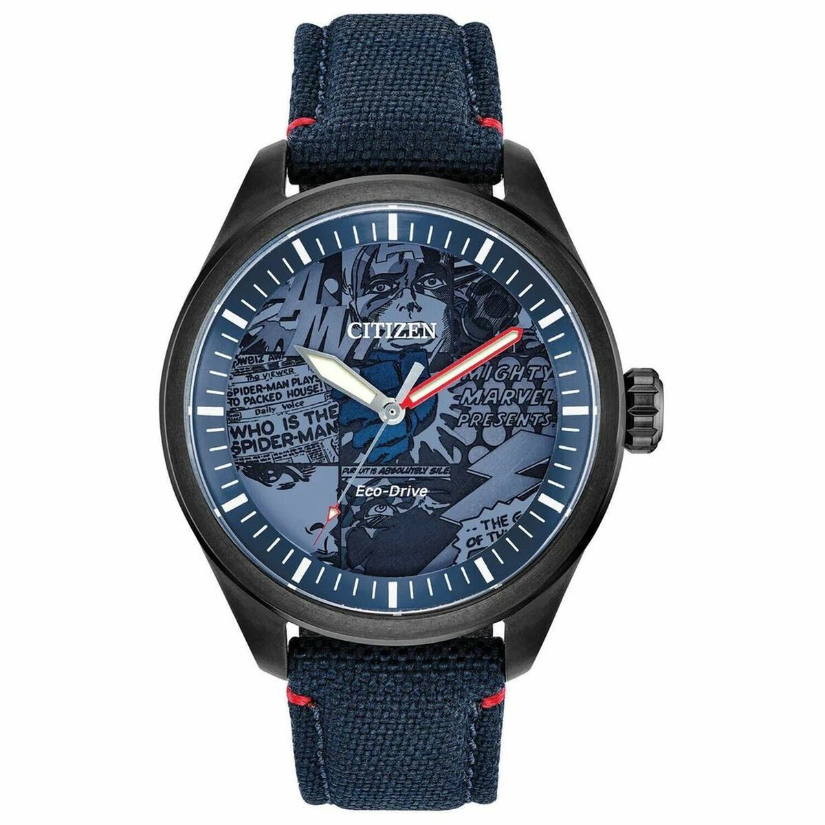 Quarzuhr Citizen Herrenuhr AW2037-04W Blau Ø 43 mm Armbanduhr
