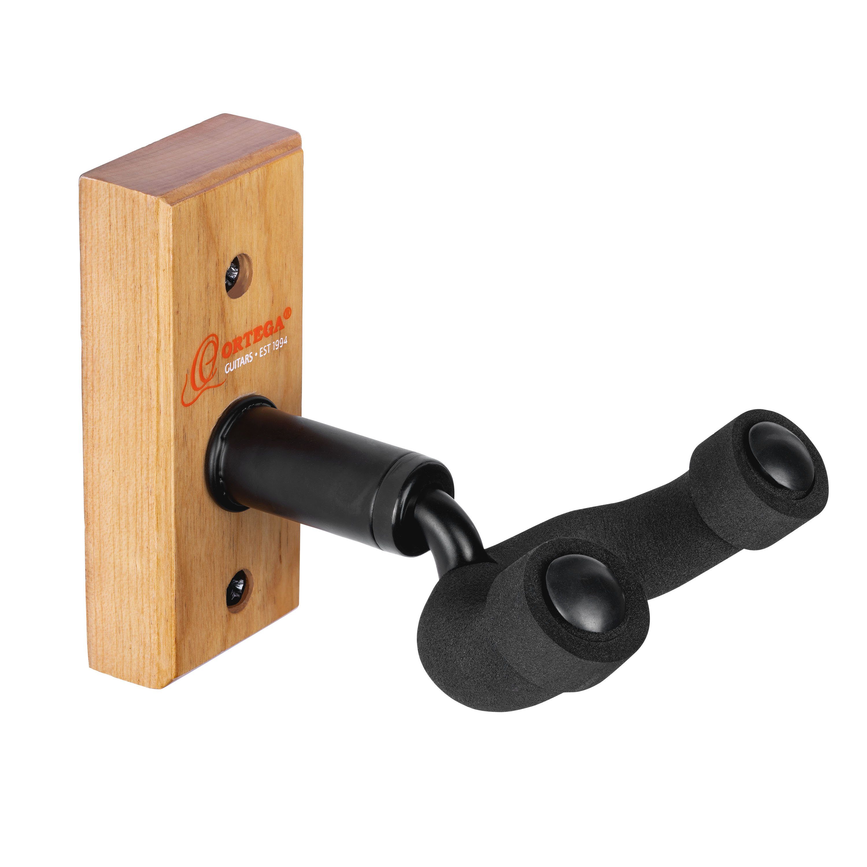 ORTEGA Guitars Gitarrenständer Wandhalterung für Gitarre/Ukulele, Naturholzkorpus
