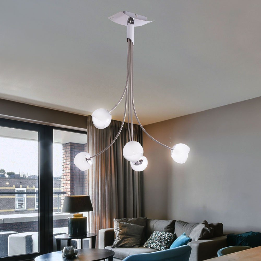 Flur Ess Lampe Decken Glas Wohn Beleuchtung Zimmer inklusive, nicht Strahler Deckenleuchte, Brilliant Leuchtmittel Kugel LED