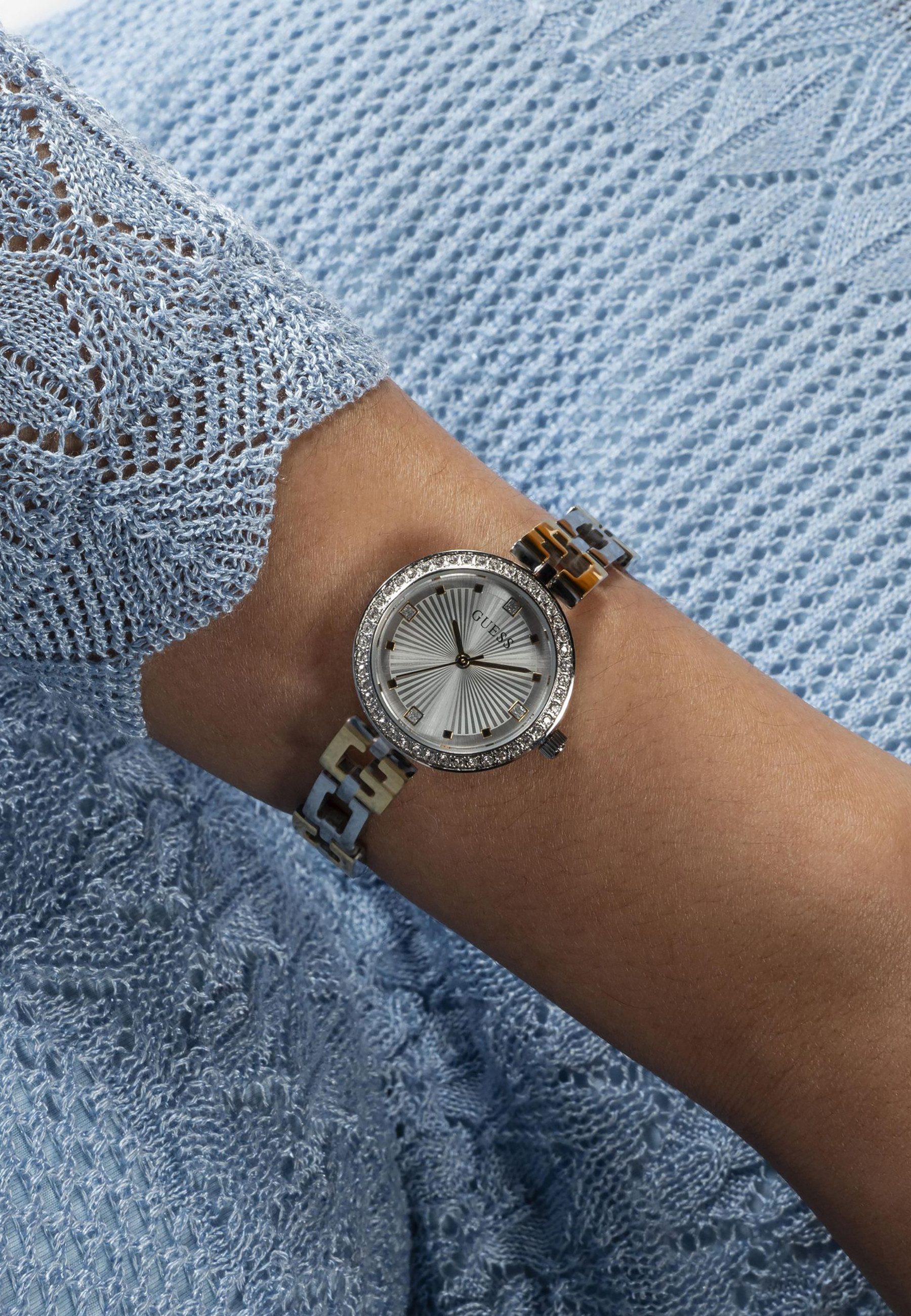 Guess Quarzuhr LADY G, (1-tlg., Not a set – not applicable to this product), Quarz-Analoguhr