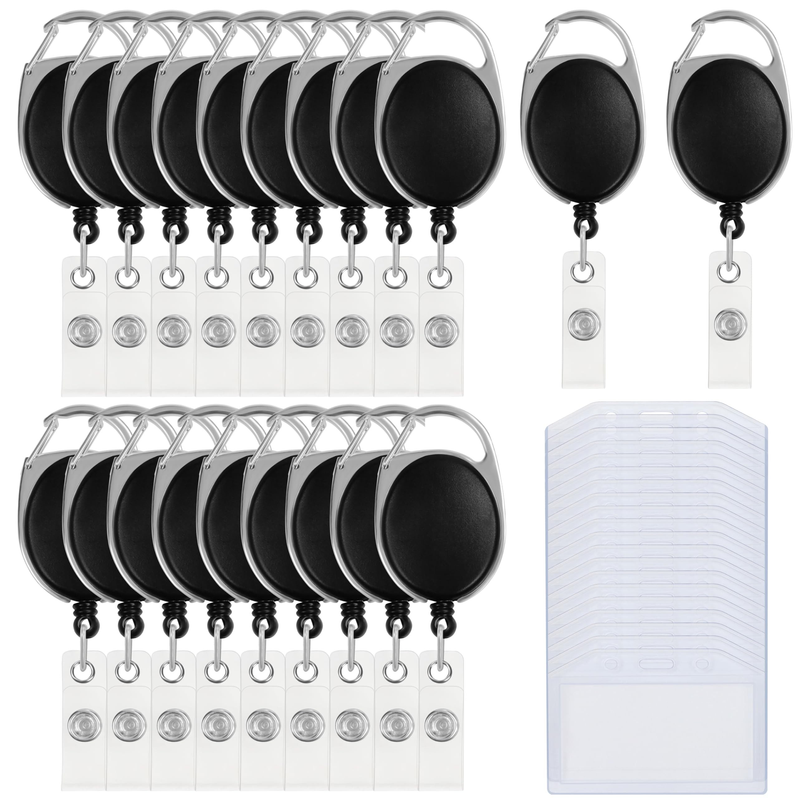 Kurtzy Schlüsselanhänger 20er Pack wasserfeste Ausweishüllen günstig online kaufen