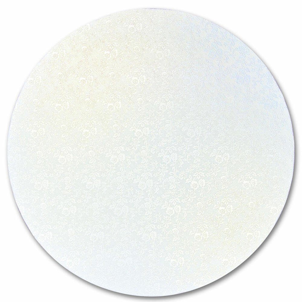 STÄDTER Kuchenplatte Rund Weiß Ø 40 cm, Pappe