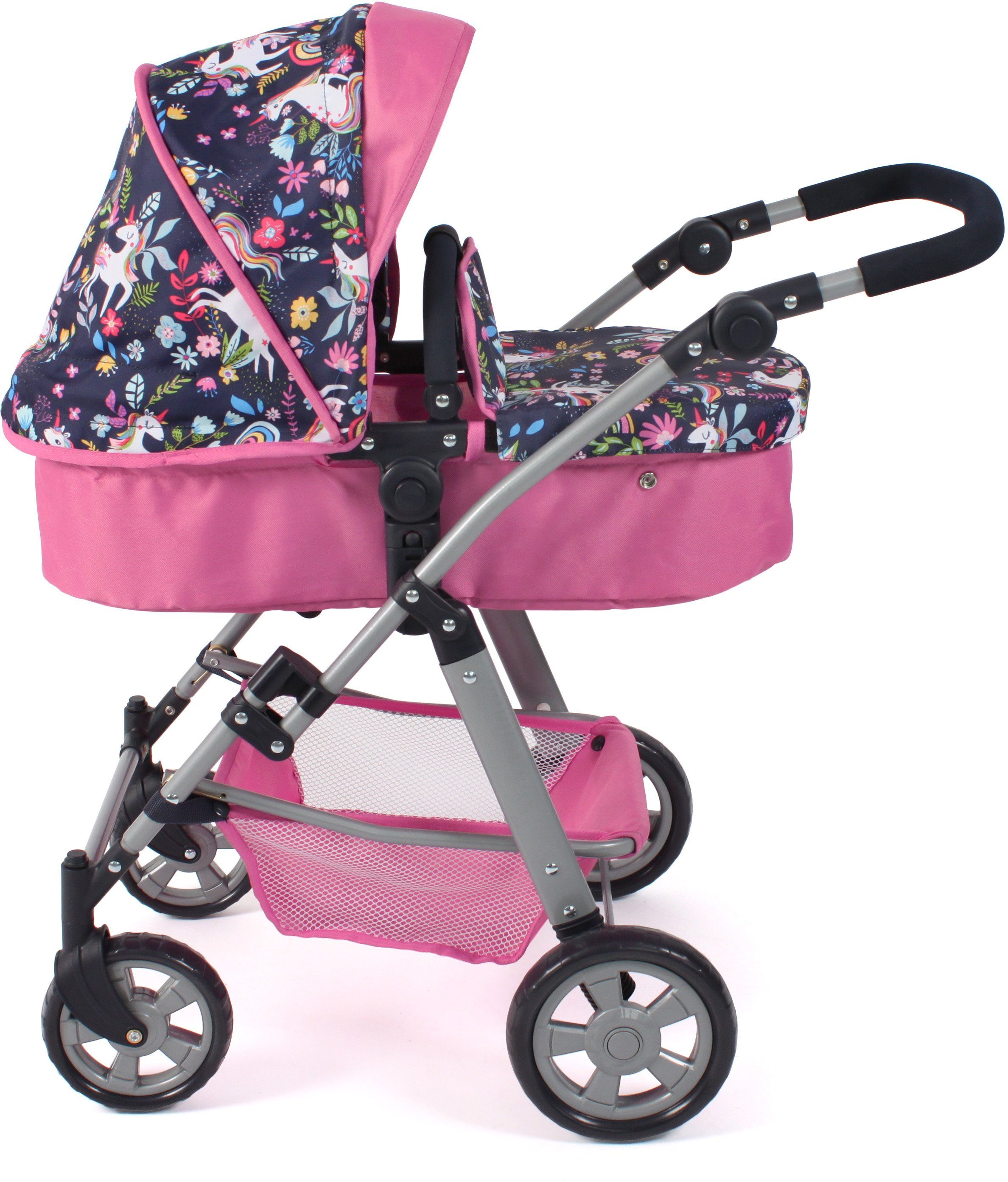 CHIC2000 Kombi-Puppenwagen Nele, Einhorn, zusammenklappbar günstig online kaufen
