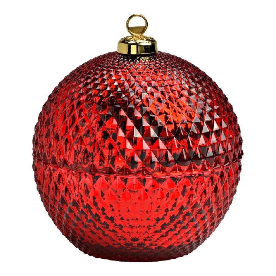 Interdesign24 Dose Dose in Weihnachtskugel Optik aus Glas