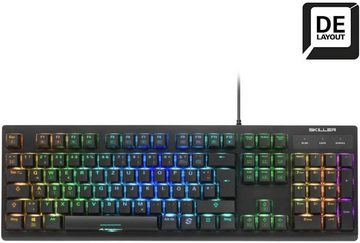 Sharkoon Skiller SGK30 Blue, Mechanische USB Gaming Tastatur- und Maus-Set, mit RGB Beleuchtung Blaue Schalter N-Key-Rollover 1000 Hz Polling Rate