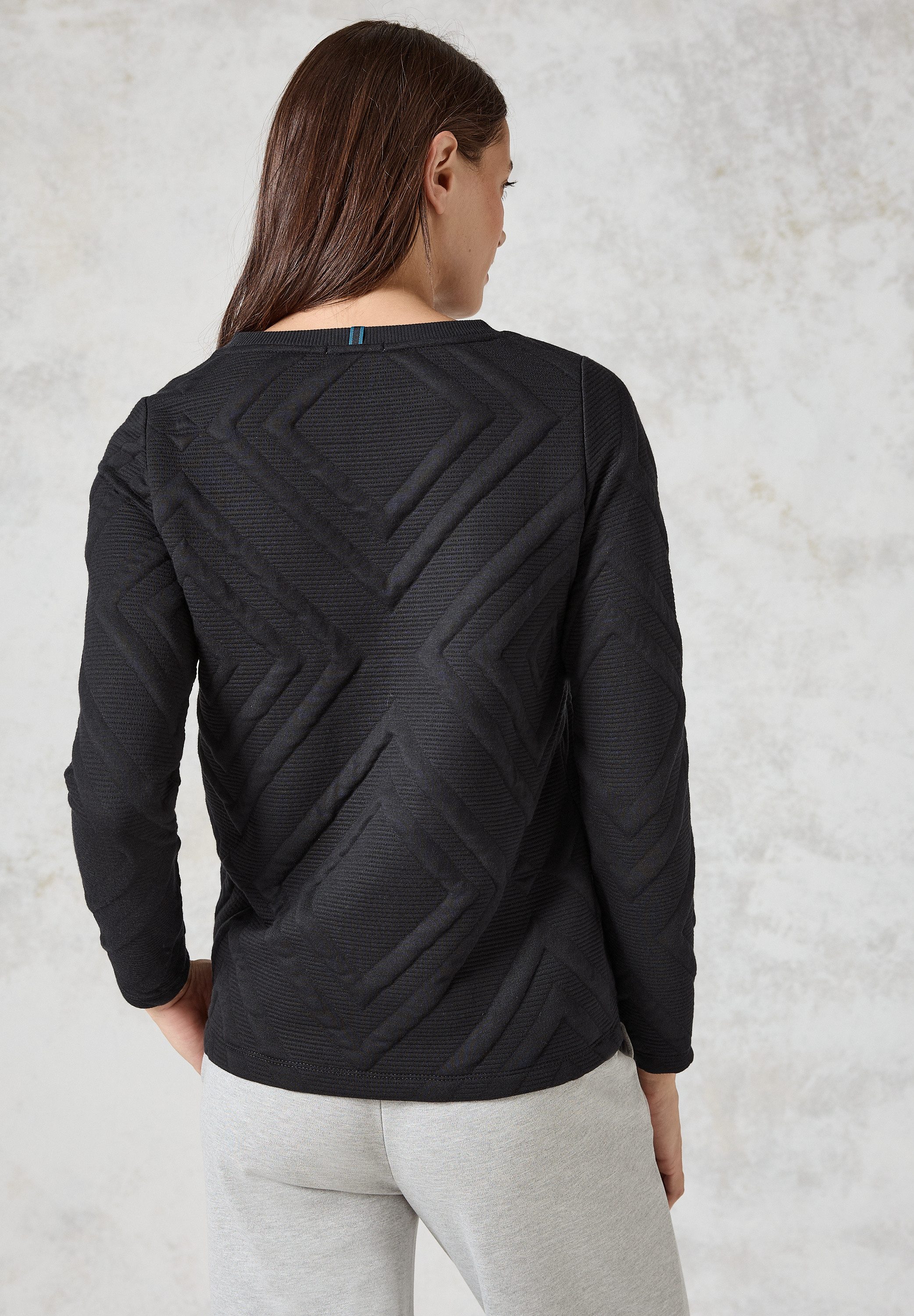 CECIL Sweatshirt mit 3D Strukturmuster günstig online kaufen